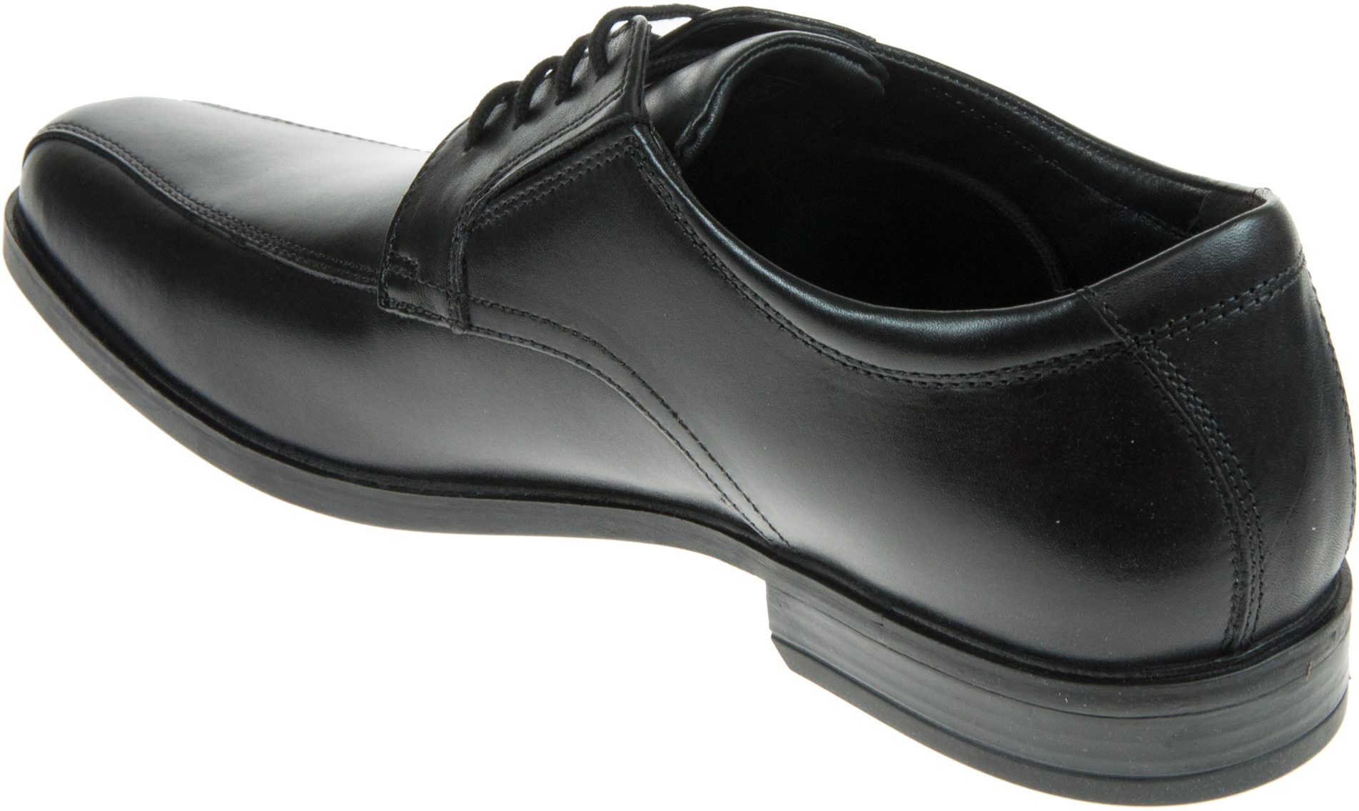 Clarks Howard Over Black Leather 26174925 - Formal Shoes - Humphries Shoes