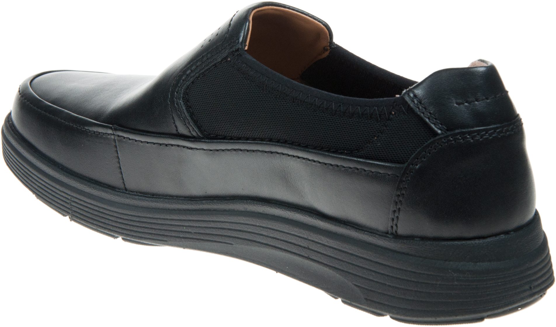 Clarks Un Abode Go Black Leather 26137076 - Casual Shoes - Humphries Shoes