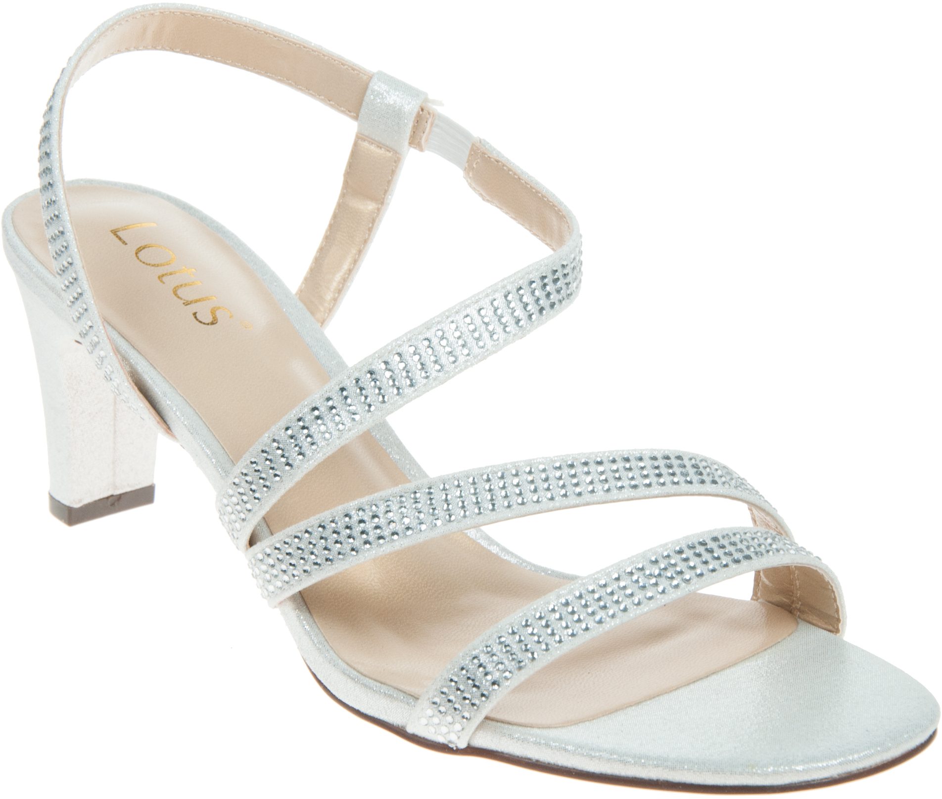 Buy the Lotus Bernadette pewter sandals at .