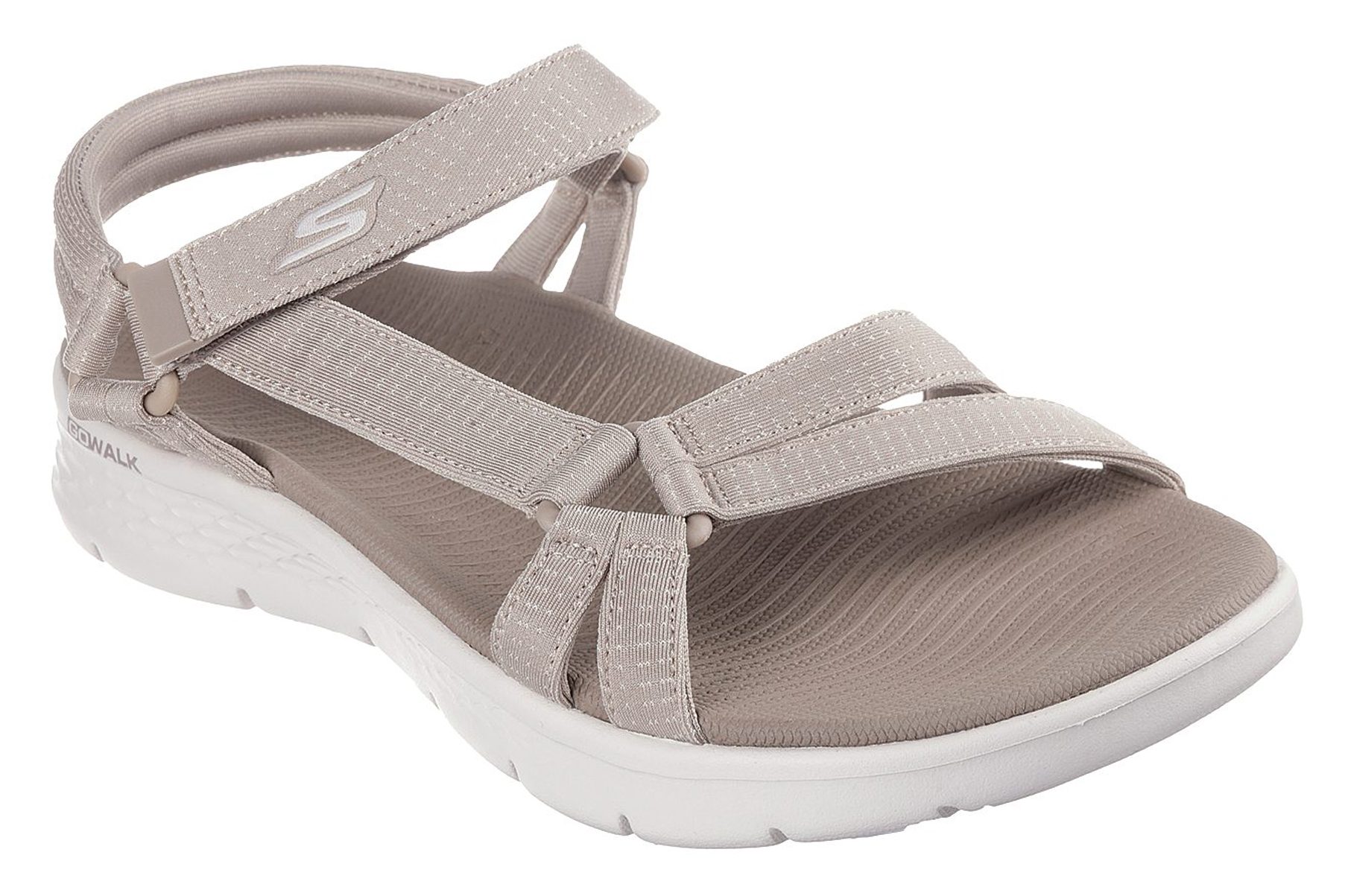 Skechers Go Walk Flex Sandal Sublime Taupe 141451 TPE Full Sandals Humphries Shoes