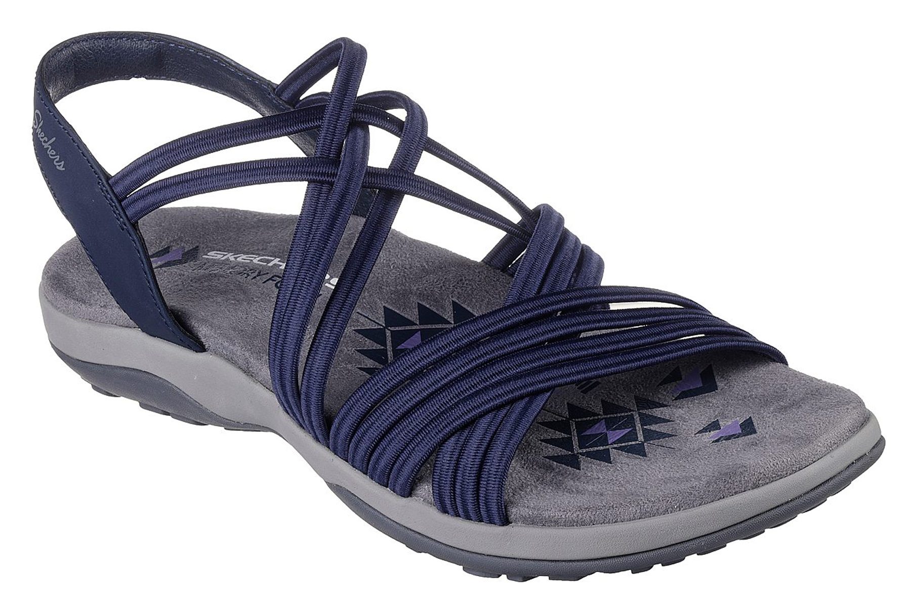 Skechers Reggae Slim Sunnyside Navy 163185 NVY Full Sandals Humphries Shoes