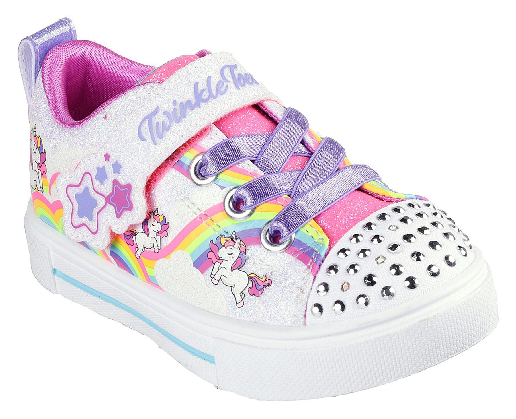 Skechers Twinkle Toes - Jumpin Clouds White / Multi 314809N WMLT ...