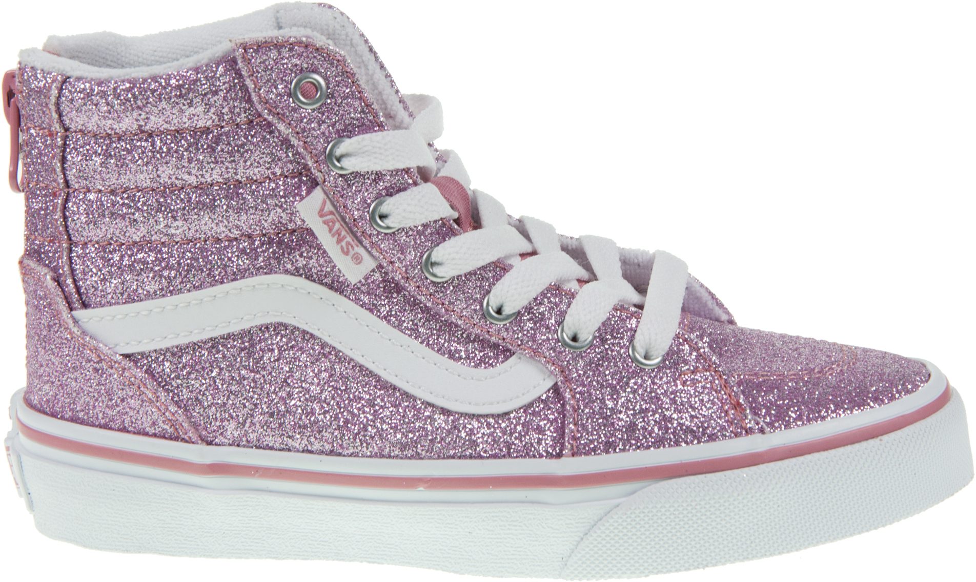 Vans Kids Filmore Hi Zip Spring Glitter Mauve VN0A5HZHCL21 Girls Shoes Humphries Shoes