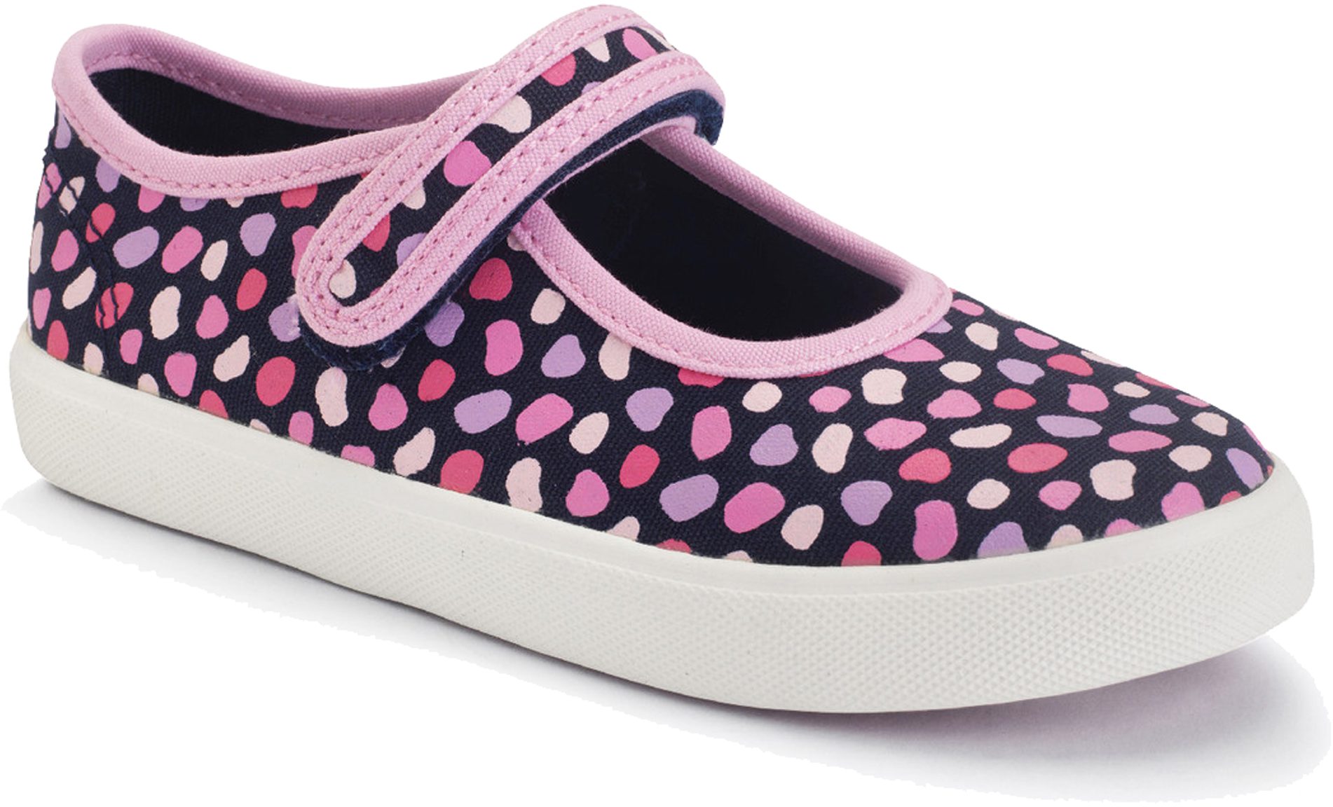 Start-Rite Busy Lizzie Navy/Pink Splash Canvas 6156_19 - Girls Shoes ...