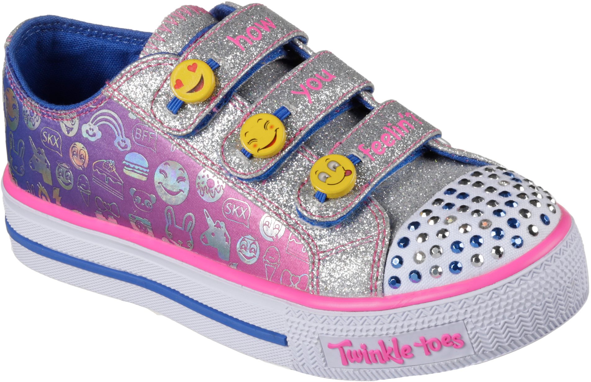 Skechers Step Up - Expressionista Blue / Neon Pink 10704L BLNP - Girls ...