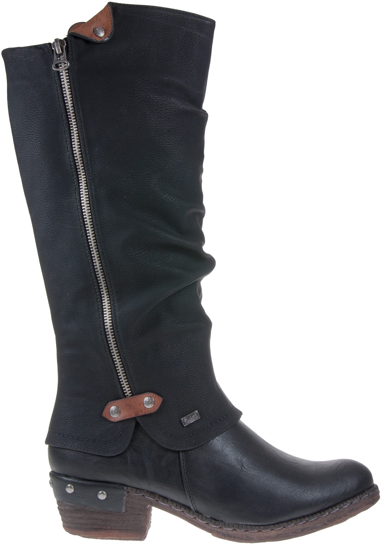 Rieker Bernadette Long Black 93655-00 - Knee High Boots - Humphries Shoes