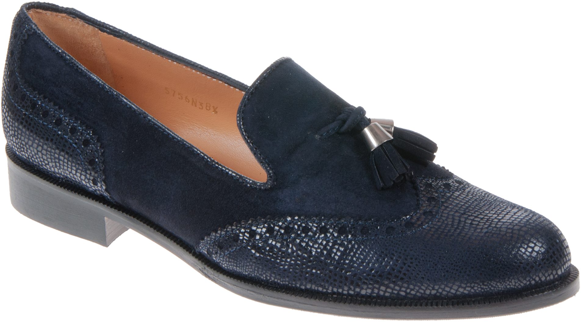 HB Shoes 5756 Navy Suede 5756 - Everyday Shoes - Humphries Shoes