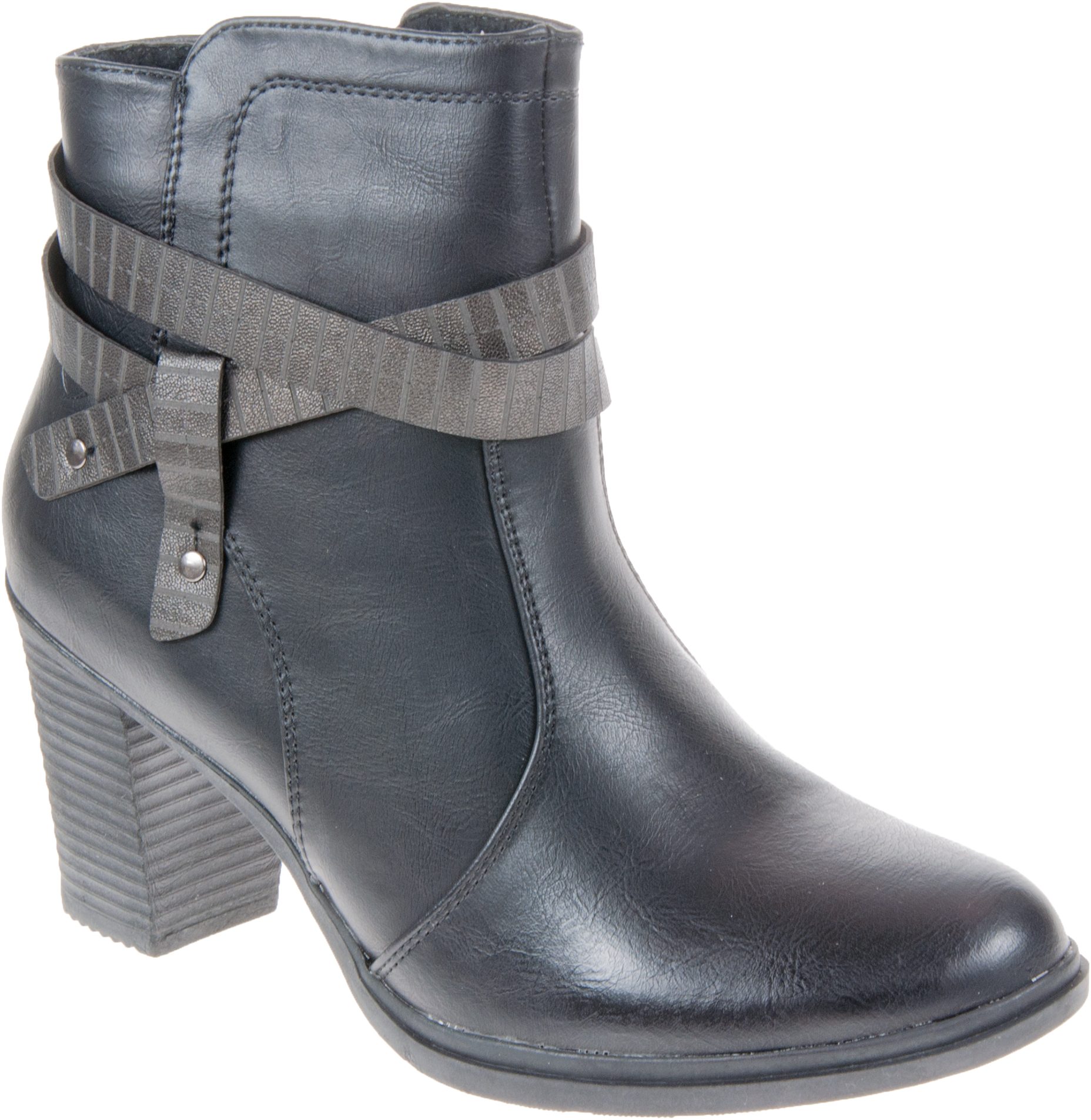 Heavenly Feet Ritz2 Black rit - Ankle Boots - Humphries Shoes