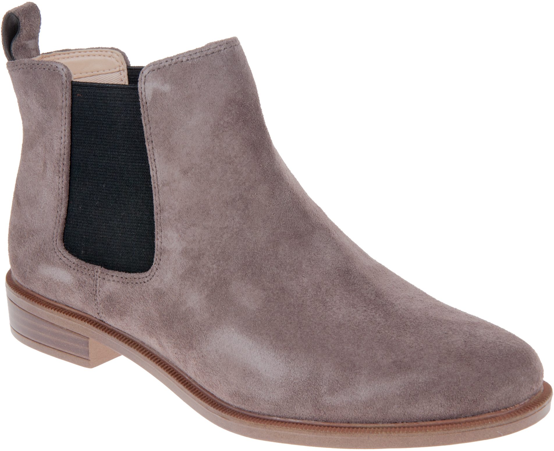 Clarks Taylor Shine Taupe Suede 26132917 - Ankle Boots - Humphries Shoes