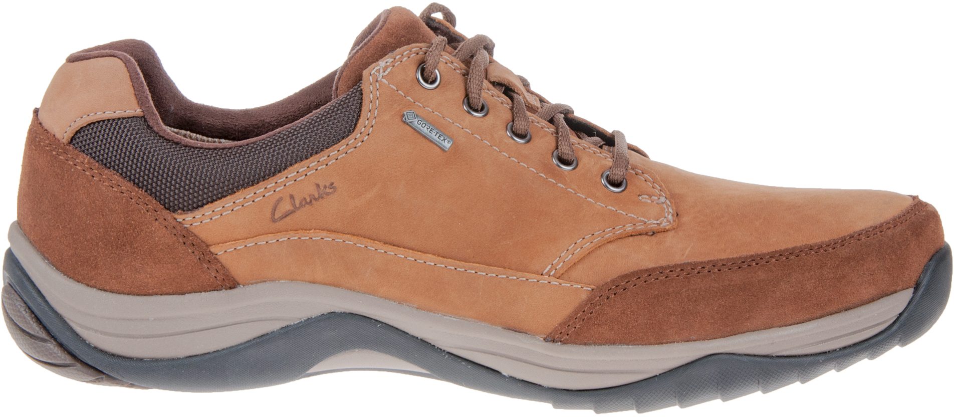 Clarks Baystone Go Gore-Tex Tobacco Nubuck 26119285 - Casual Shoes ...