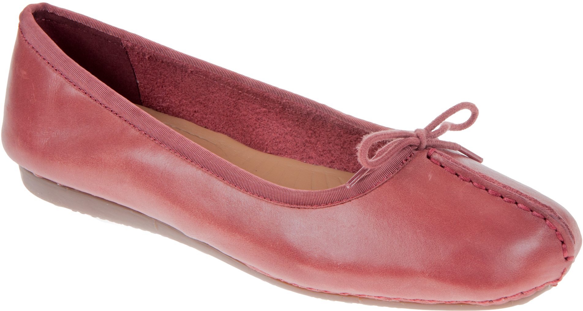 Clarks Freckle Ice Brick 26132117 - Ballerina Shoes - Humphries Shoes