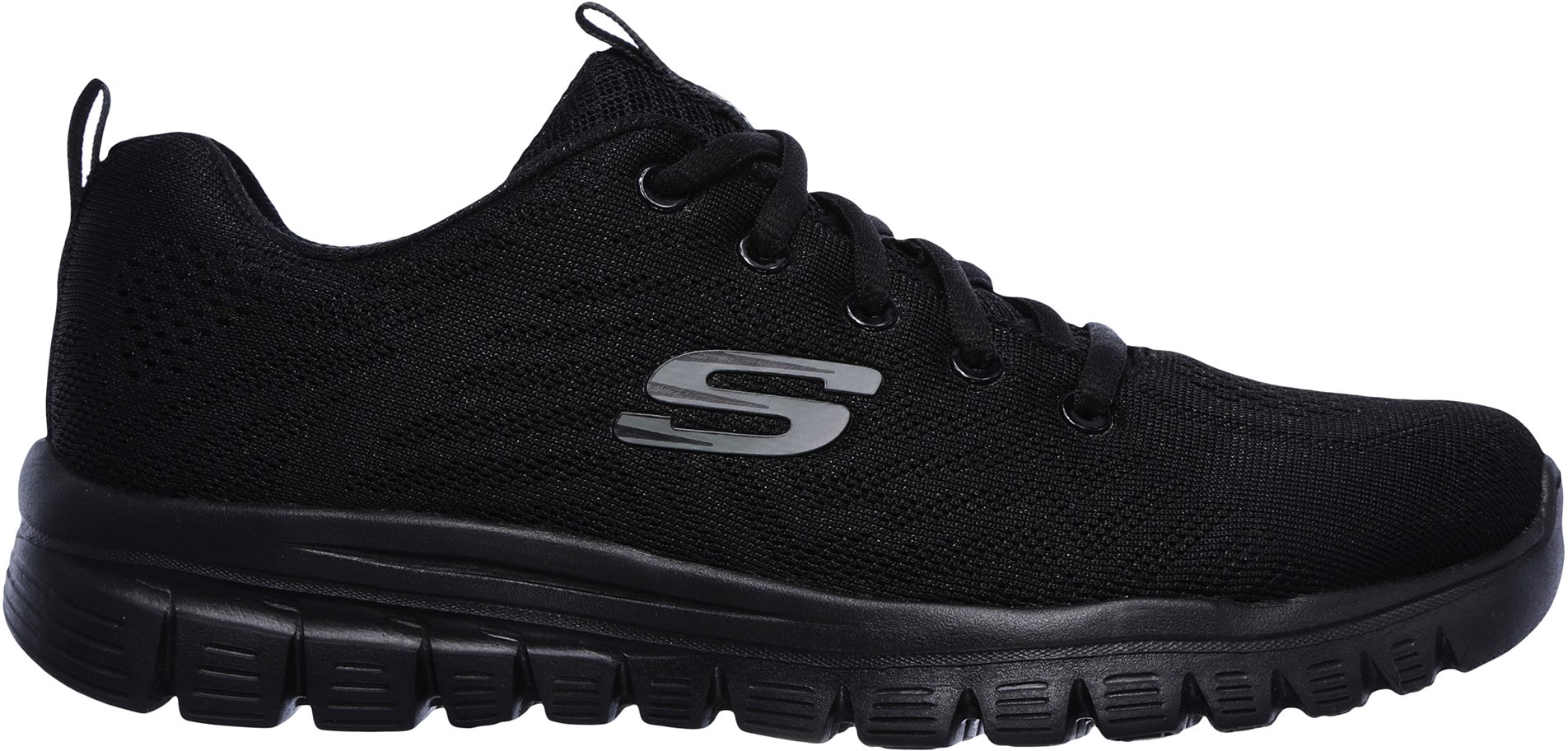 Skechers Graceful - Get Connected Black 12615 BBK - Womens Trainers ...