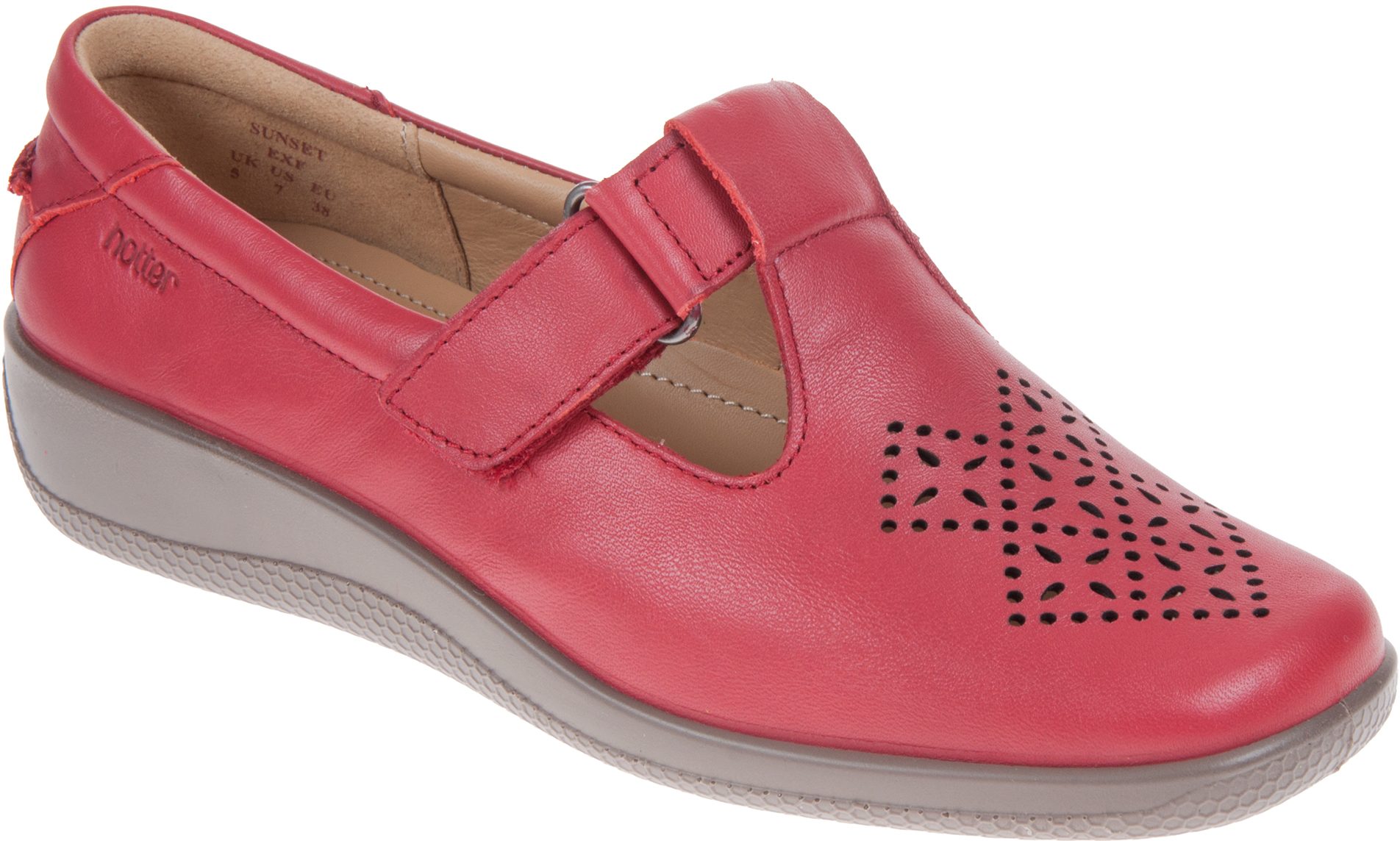 Hotter Sunset Tango Red - Everyday Shoes - Humphries Shoes