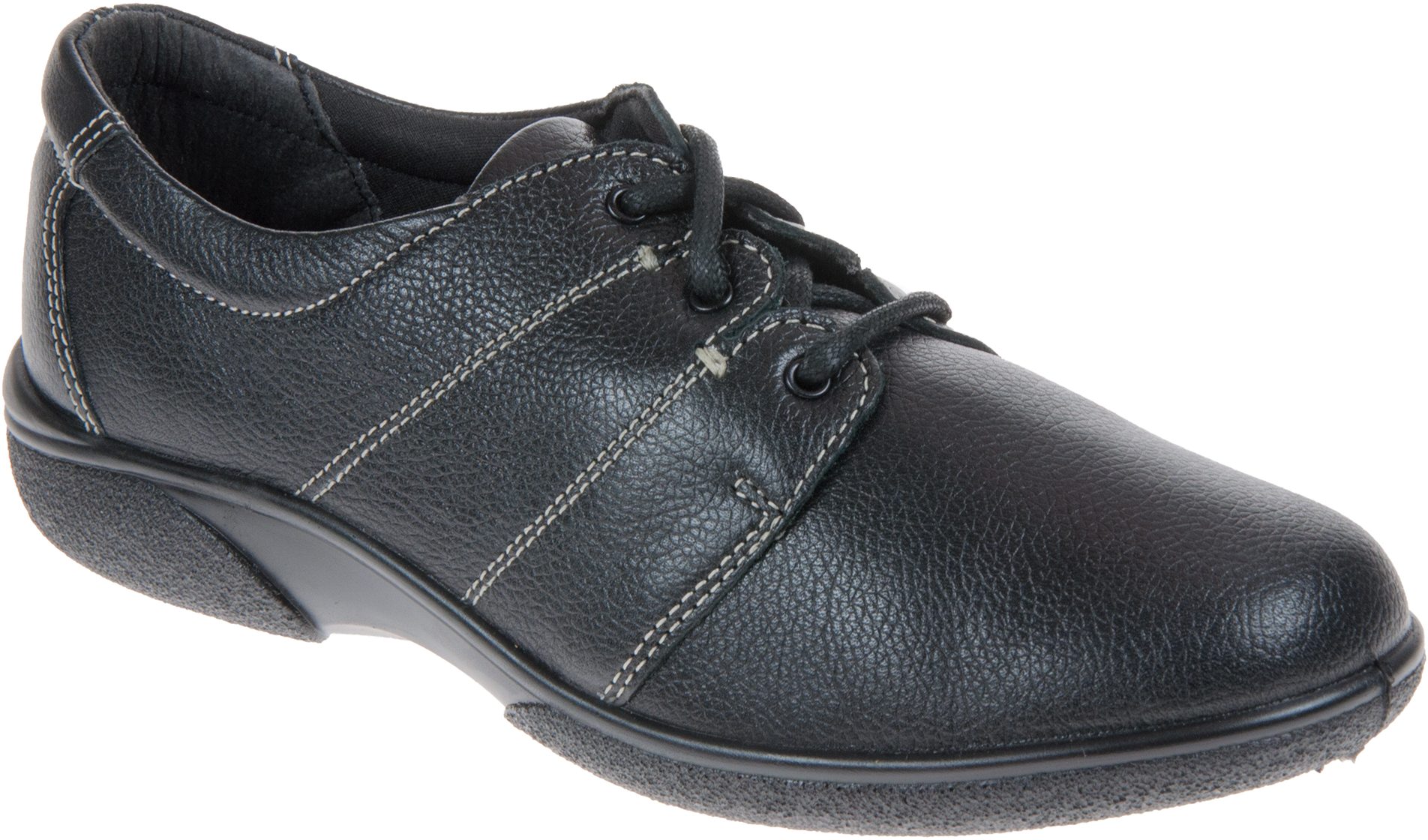 DB Easy B Shoes Glossop Black 78309A - Everyday Shoes - Humphries Shoes