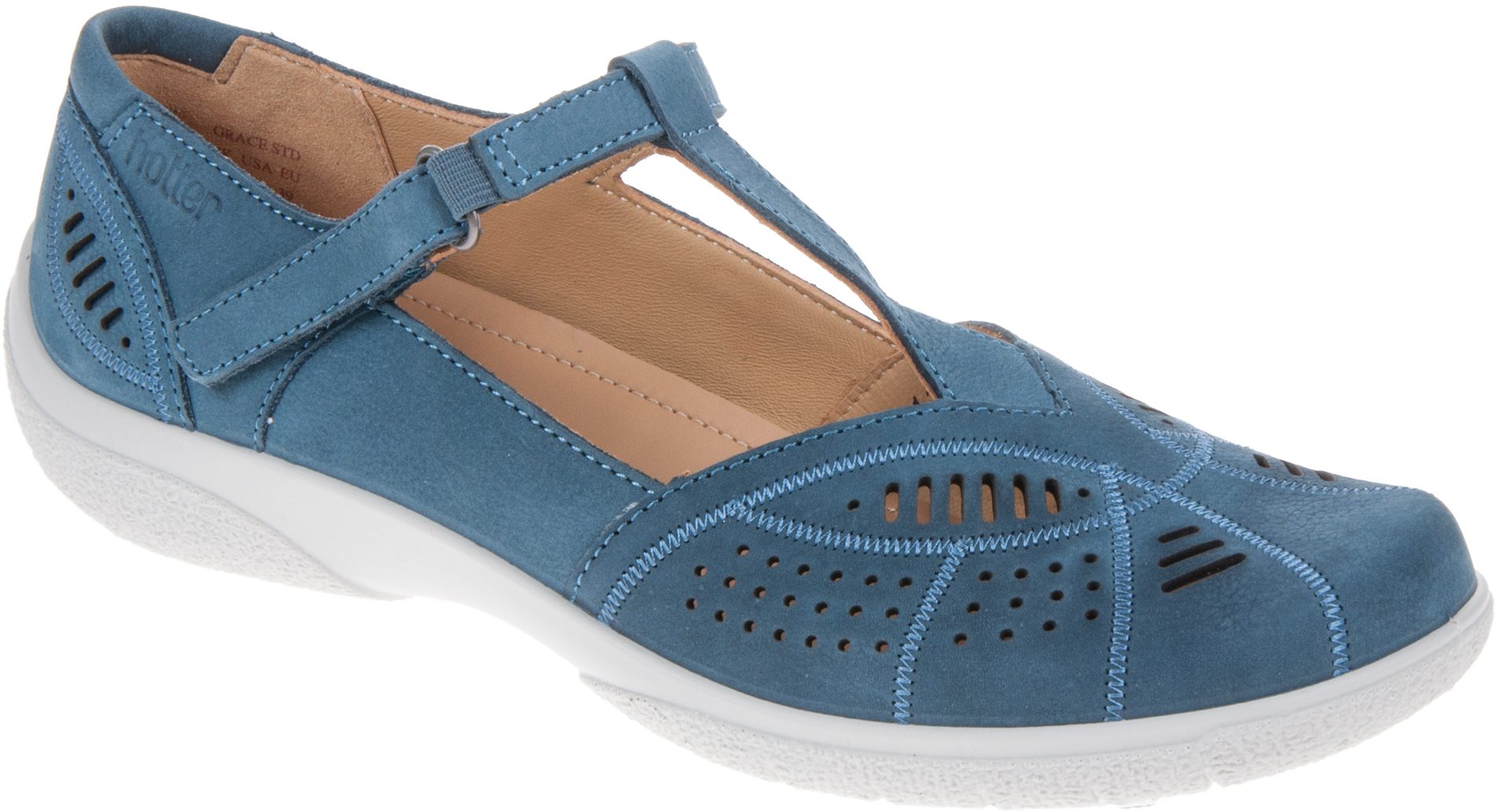 Hotter Grace Blue River Nubuck - Everyday Shoes - Humphries Shoes