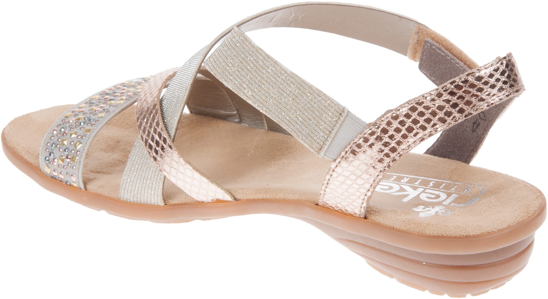 Rieker Talya Beige V3463-60 - Full Sandals - Humphries Shoes