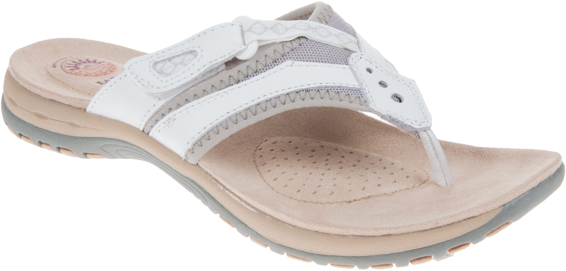 Earth Spirit Juliet White 28079 Toe Post Sandals Humphries Shoes