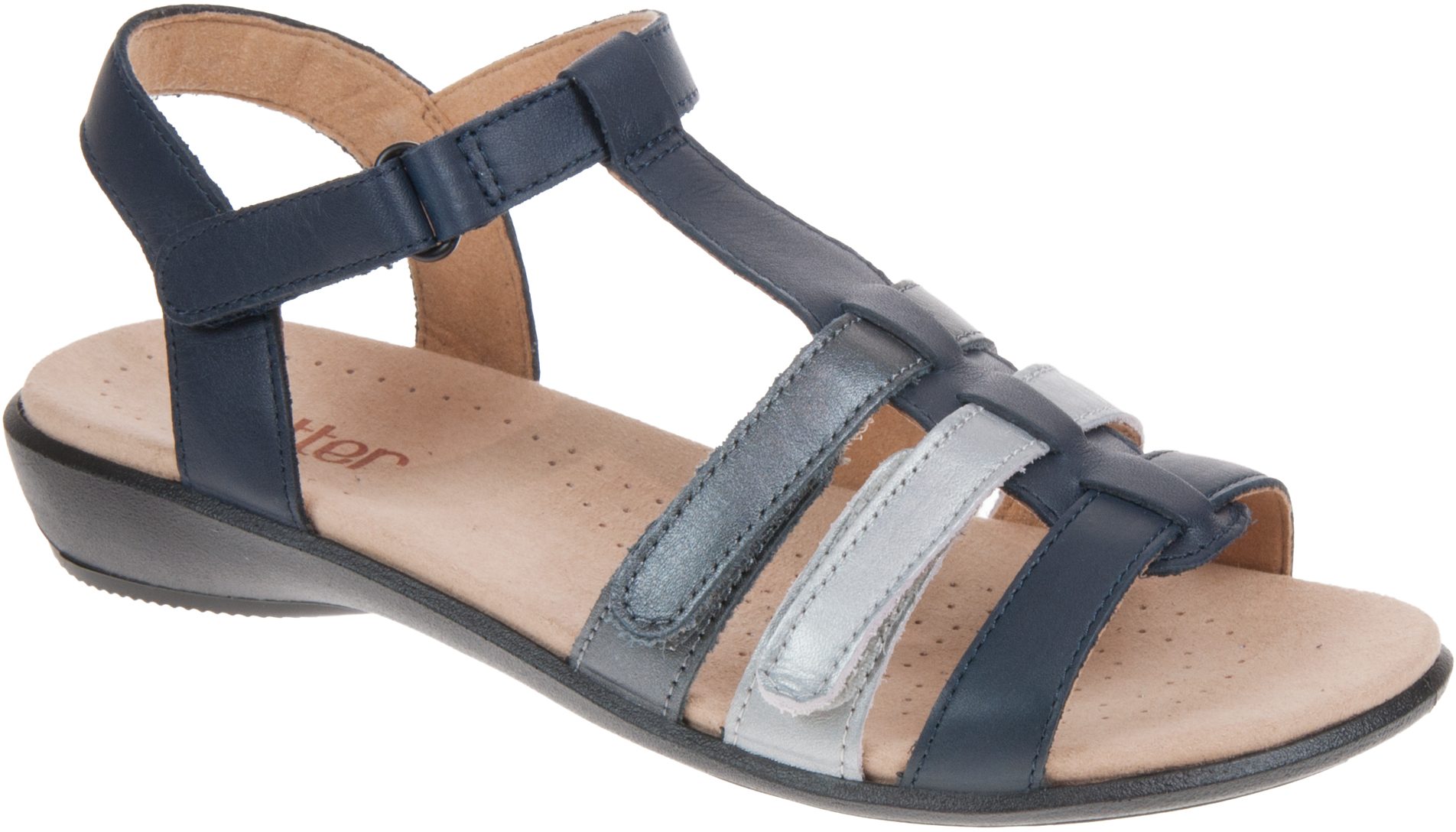 Hotter Sol Navy Multi SOLXX1 Full Sandals Humphries Shoes