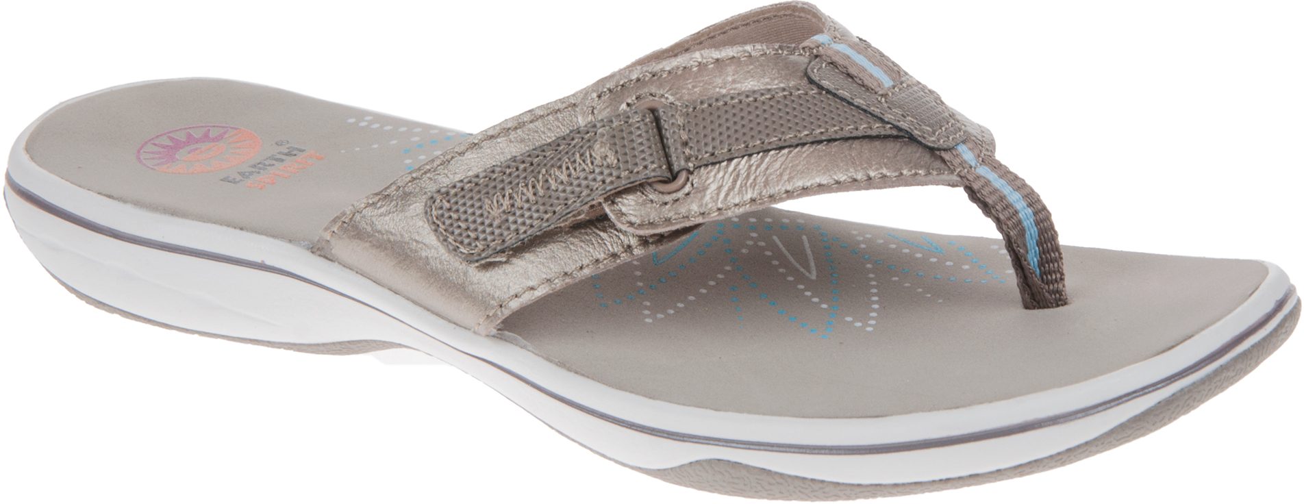 Earth Spirit Eloy Platinum 28099 Toe Post Sandals Humphries Shoes