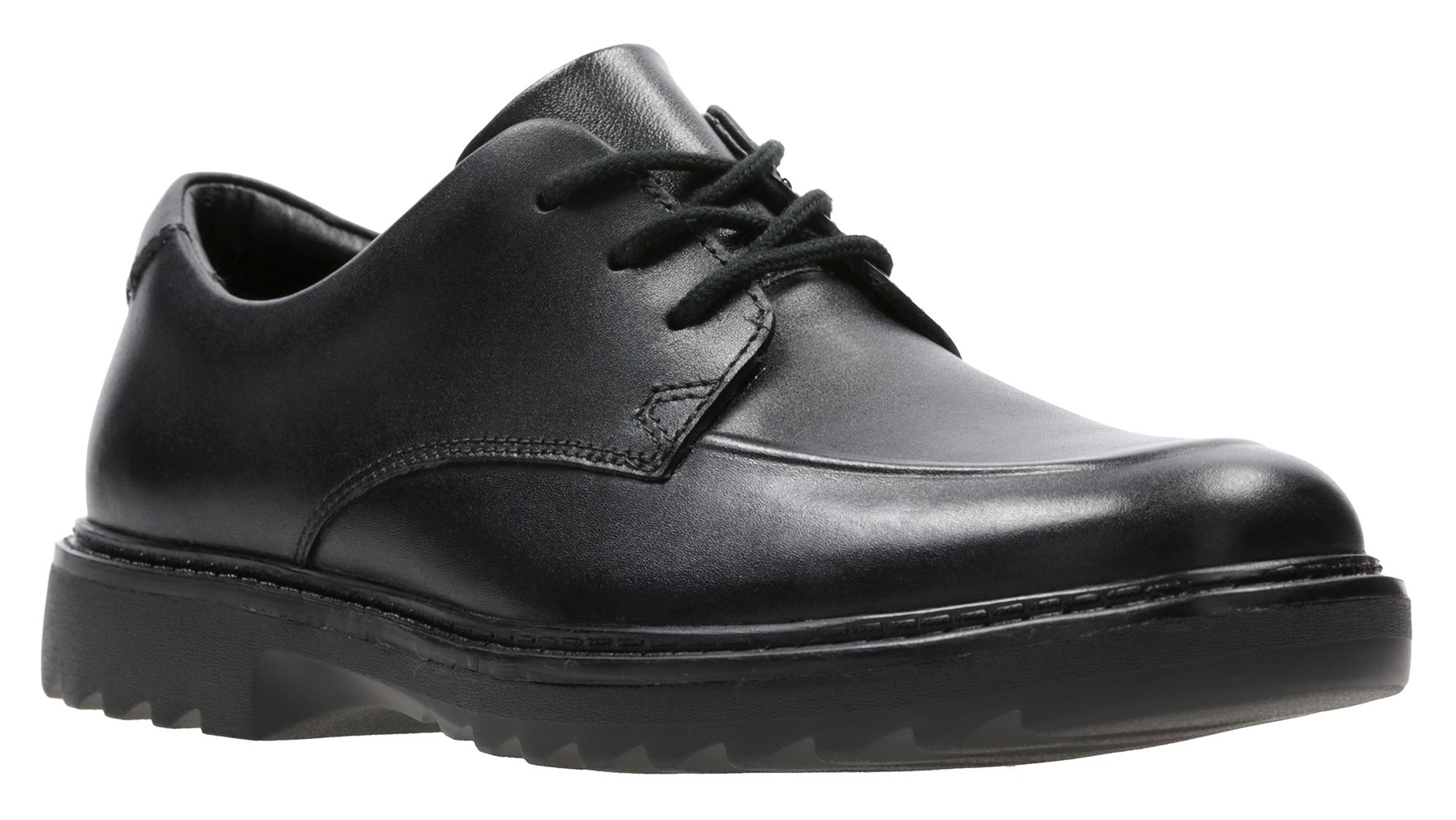 Clarks Asher Grove Black Leather 26134894 - Boys School Shoes ...
