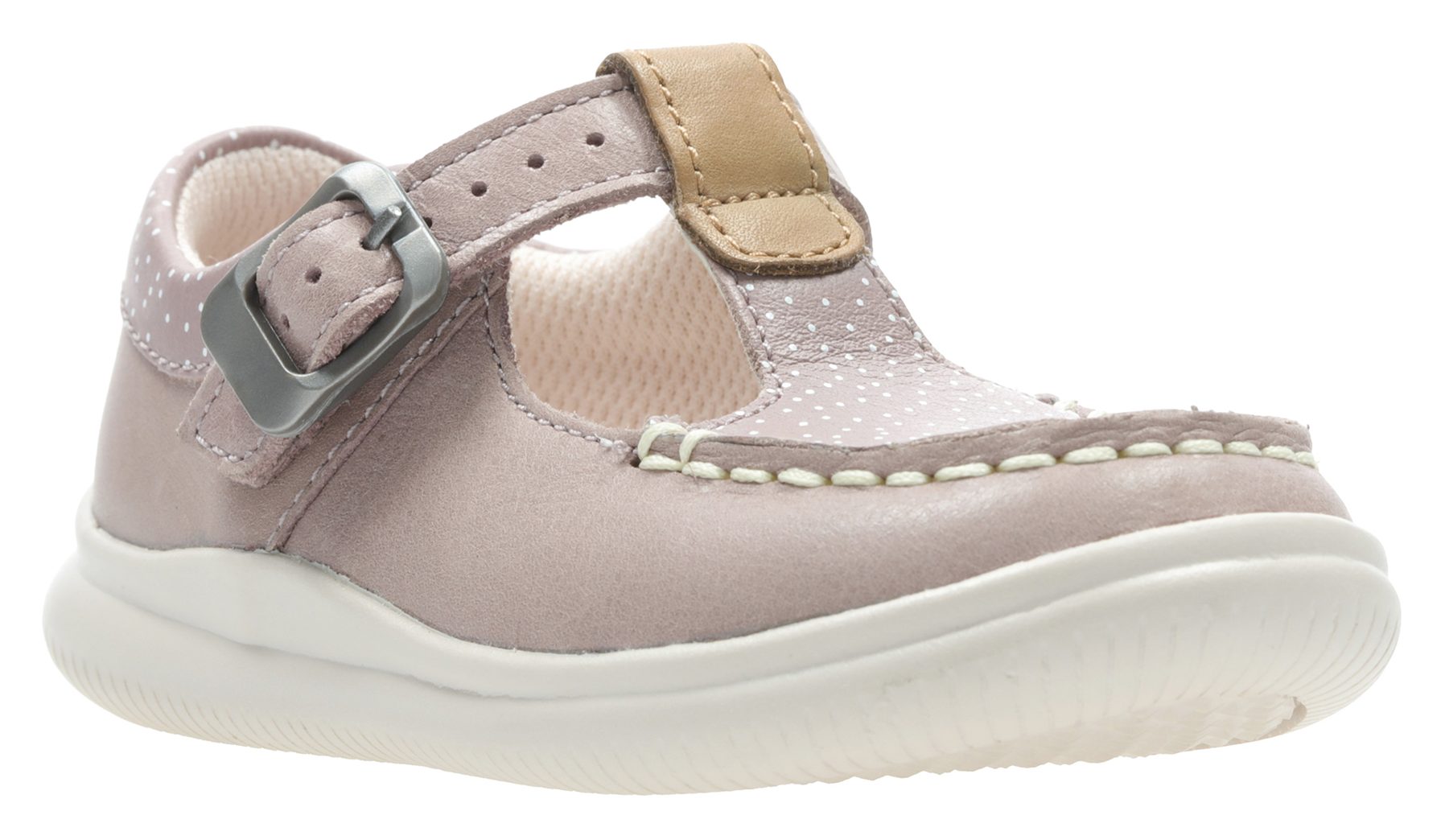 Clarks Crest Rosa Toddler Pink Leather 2 26138314 - Girls Shoes ...