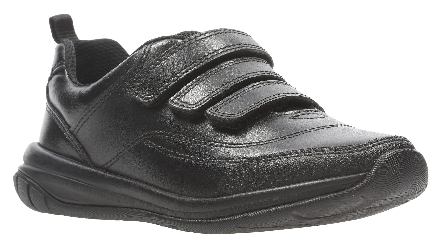 Clarks Hula Thrill Black Leather 26134936 - Boys School Shoes ...