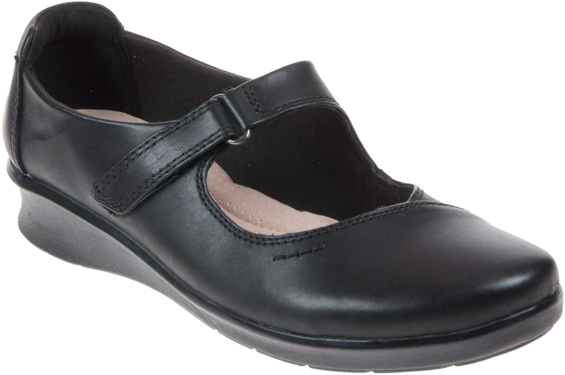Clarks Hope Henley Black Leather 26137185 - Everyday Shoes - Humphries ...