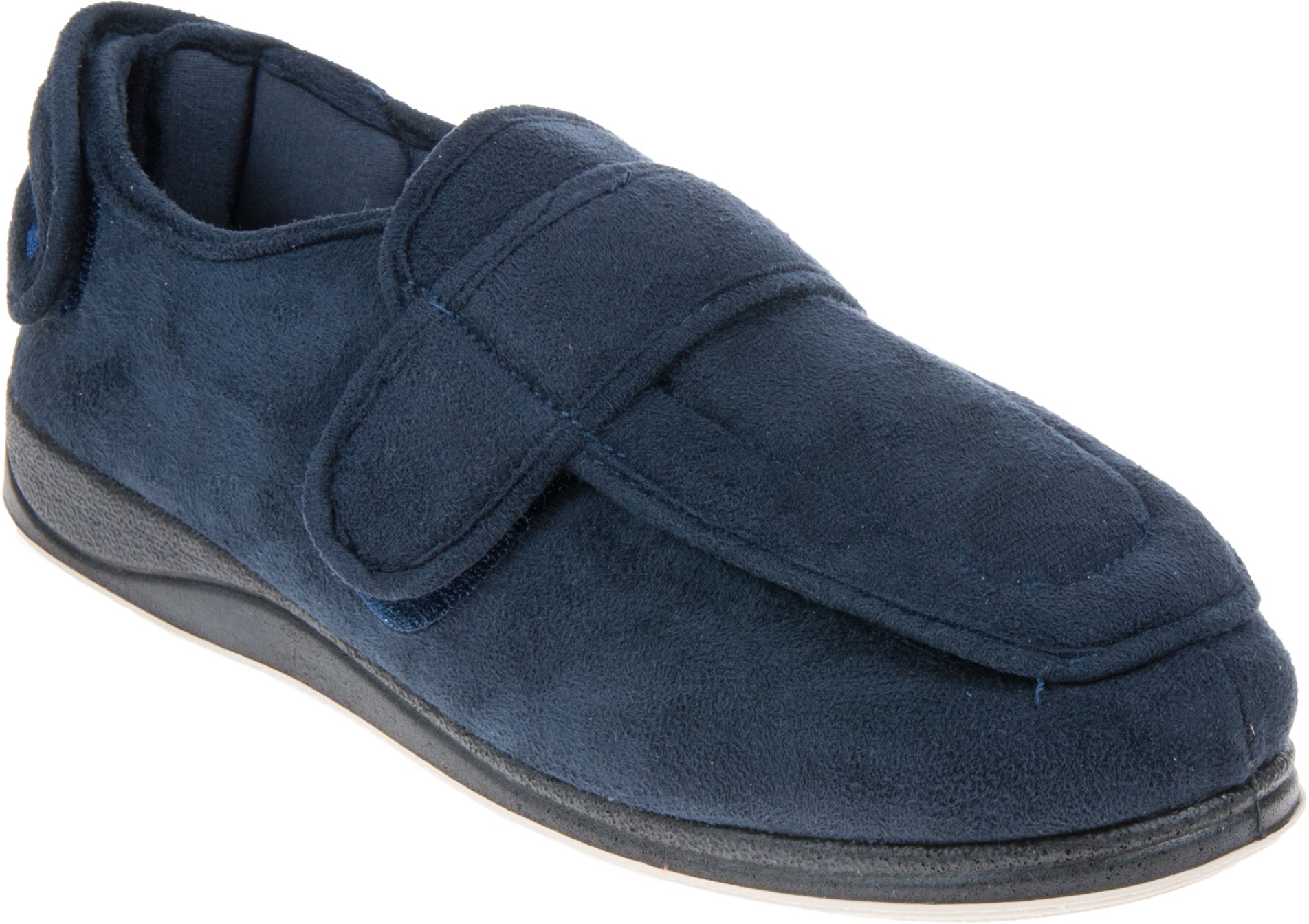 Padders Wrap Navy 429/24 - Full Slippers - Humphries Shoes