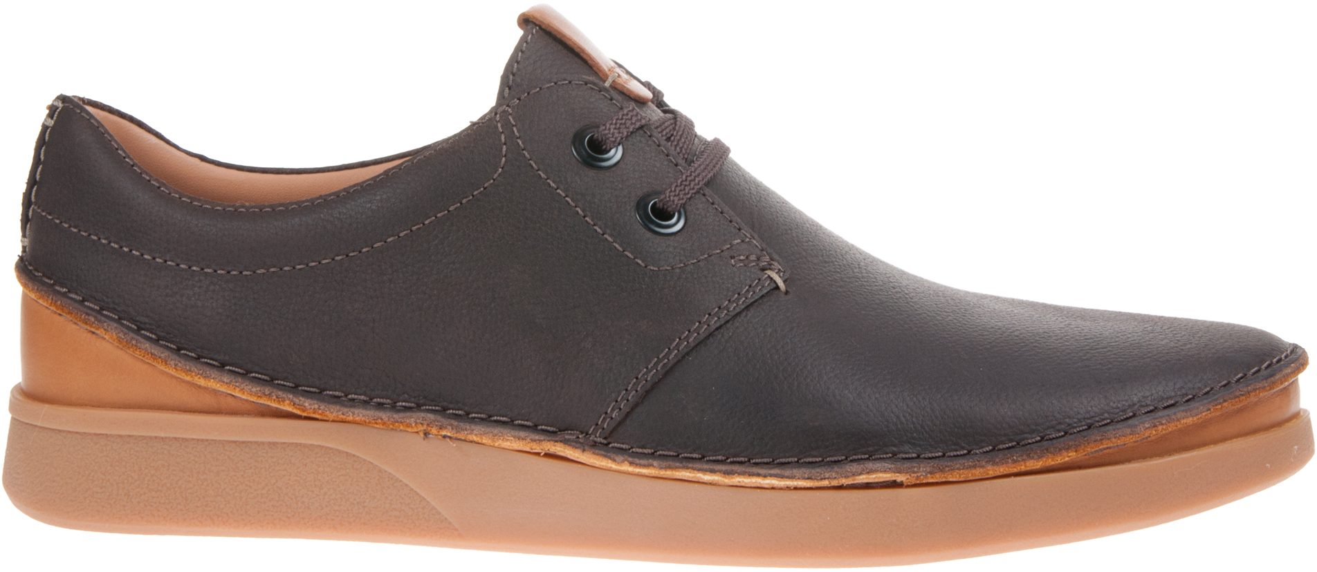 Clarks Oakland Lace Dark Brown Leather 26135393 - Casual Shoes ...