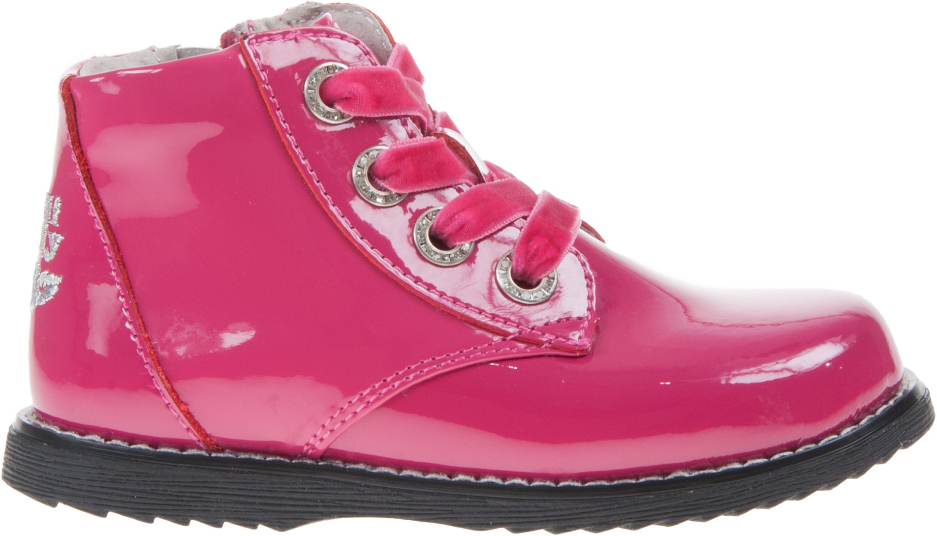 Girls pink sale patent boots