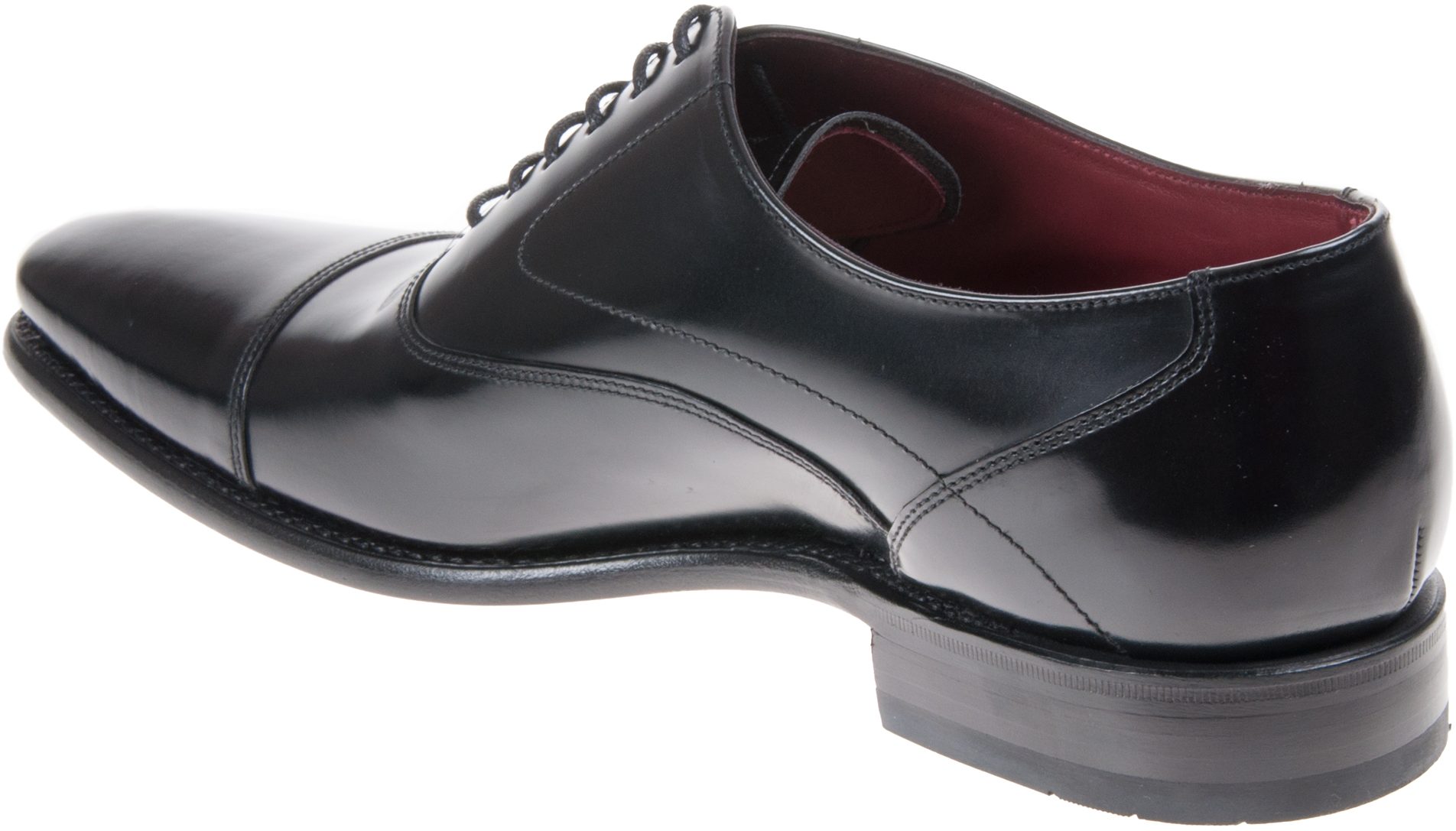 Loake Sharp Black Polished Leather Formal Shoes Humphries Shoes 0412