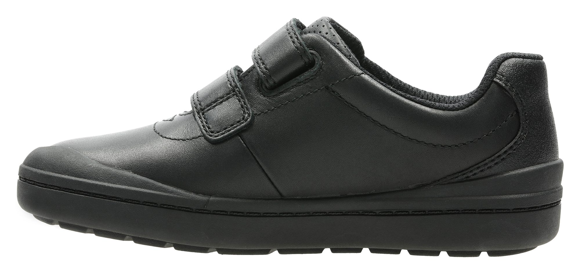 Clarks Rock Play Toddler Black Leather 26141557 - Boys School Shoes ...
