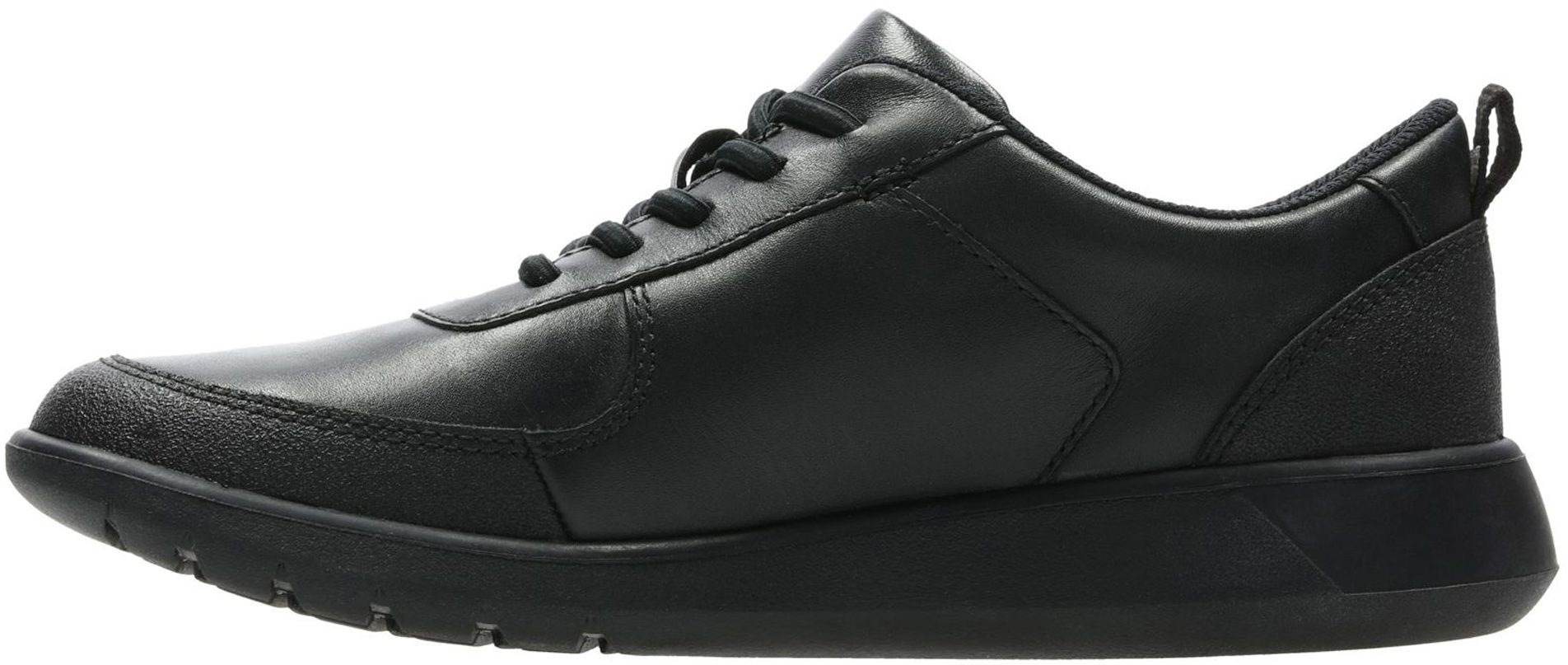 Clarks Scape Street Kid Black Leather 26140568 - Boys School Shoes ...