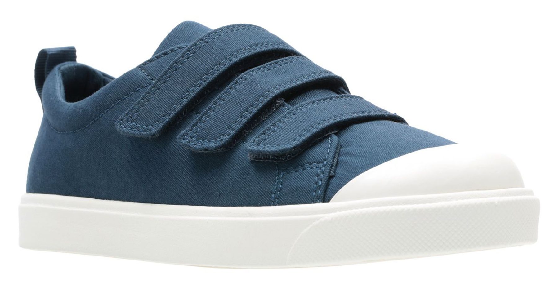 Clarks City Flare Lo Kid Navy Canvas 26141583 - Boys Canvas Styles ...