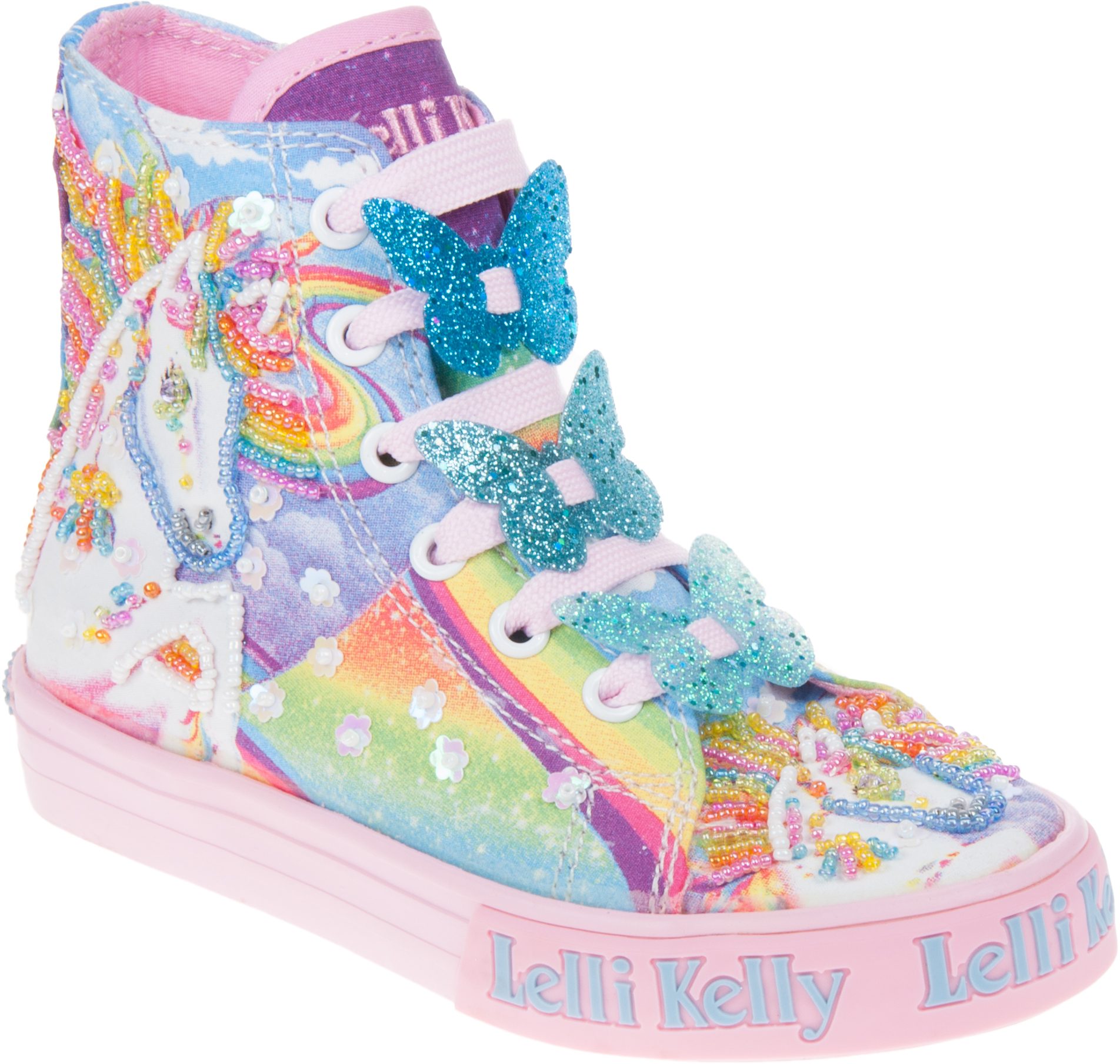 Lelli Kelly Unicorn Hi-Top Multi Fantasia LK9090 - Girls Canvas Styles ...