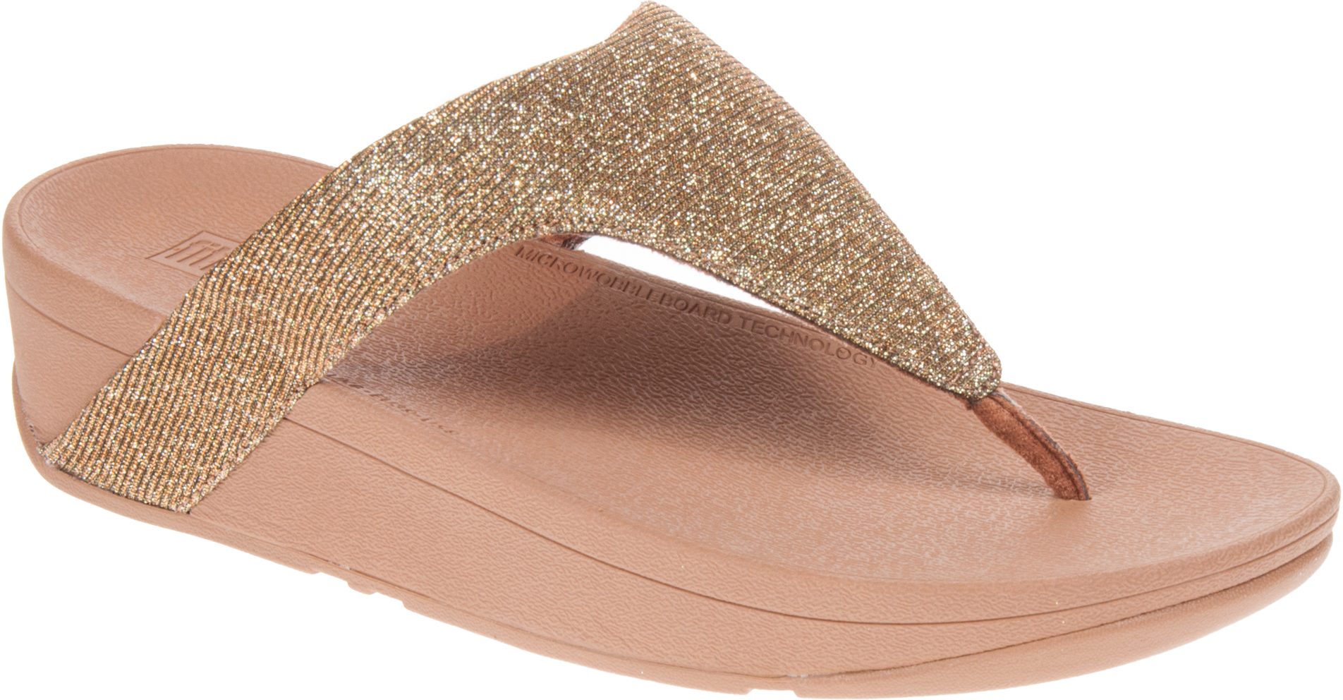 FitFlop Lottie Glitzy Artisan Gold R24 667 Toe Post Sandals