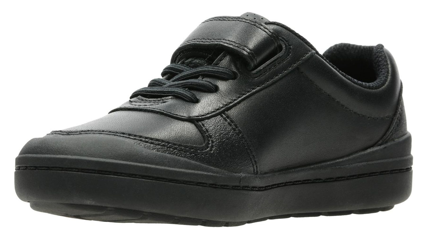Clarks Rock Verve Toddler Black Leather 26141559 - Boys School Shoes ...