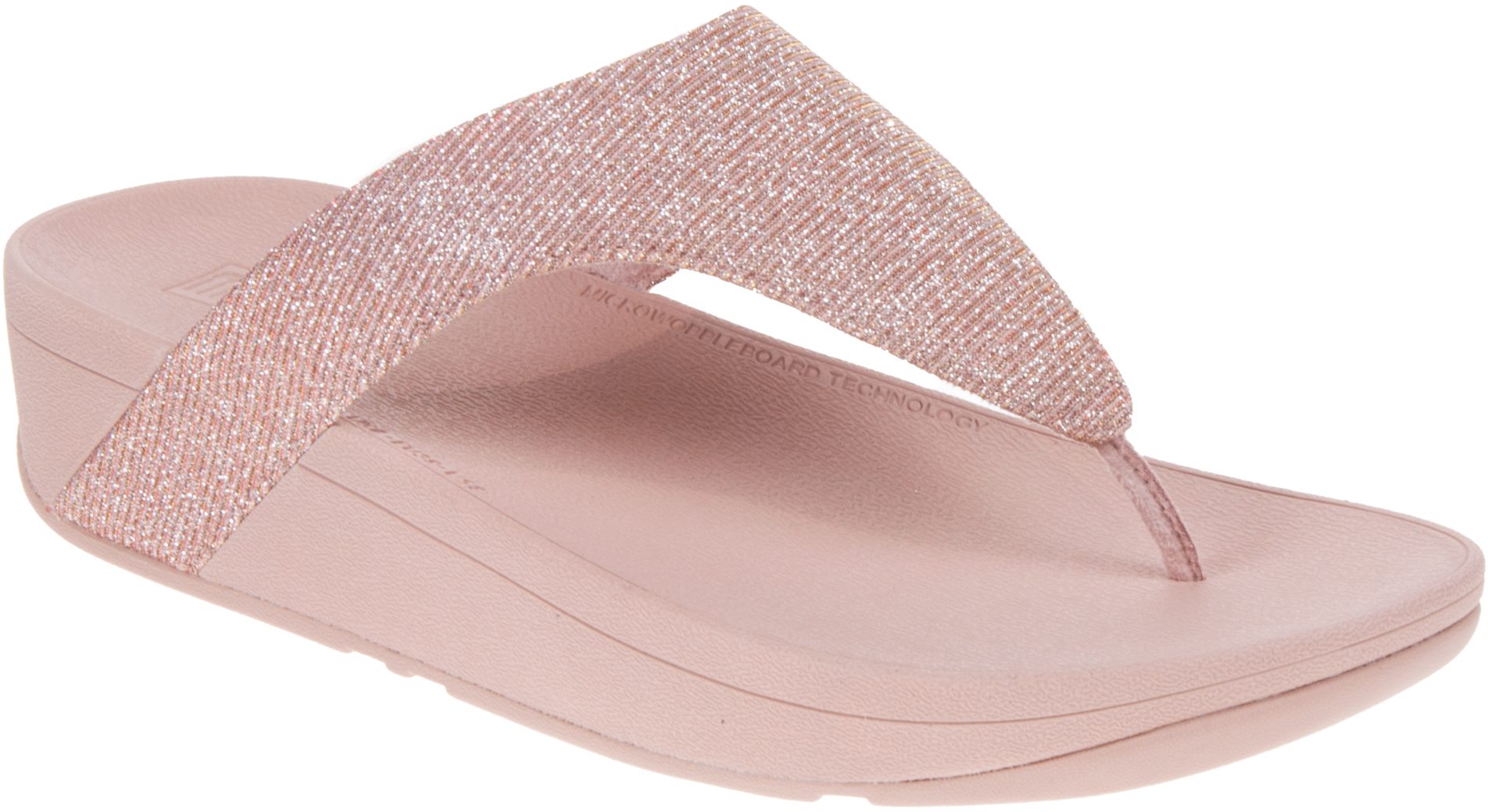 FitFlop Lottie Glitzy Rose Gold R24 323 Toe Post Sandals