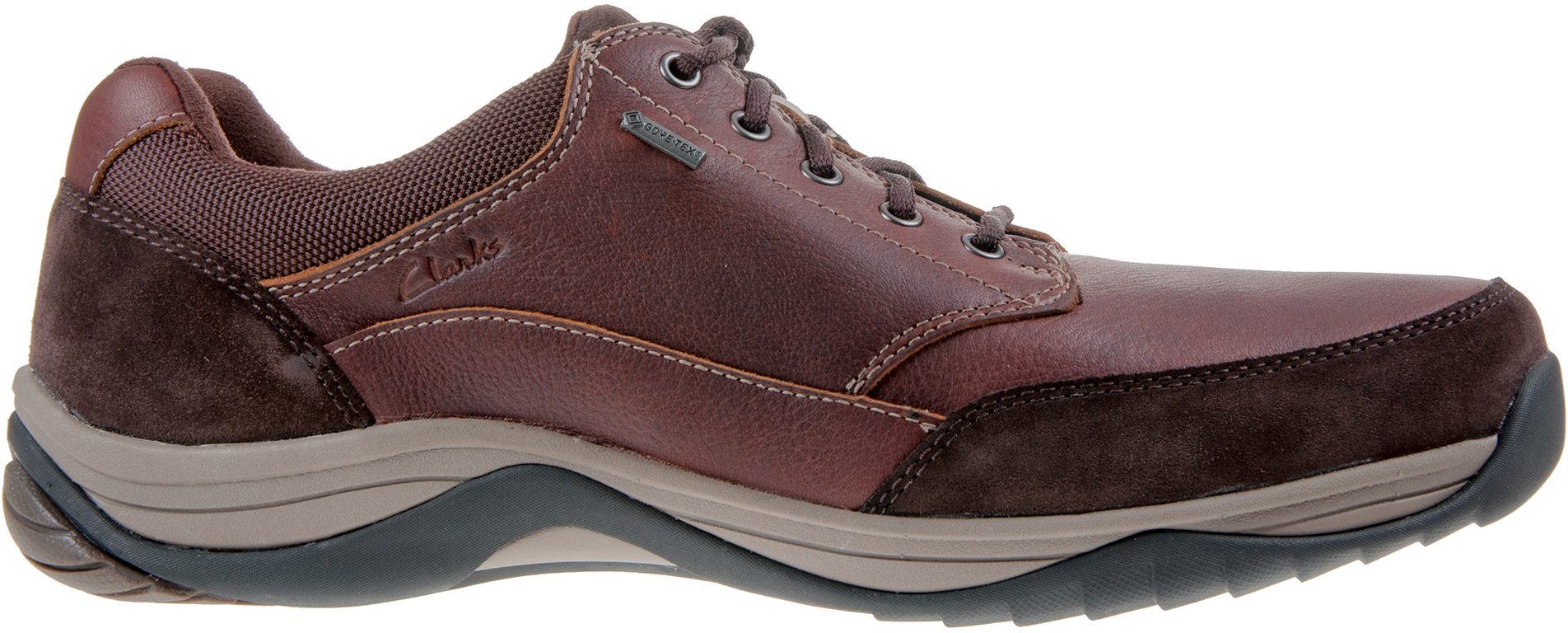 Clarks Baystone Go Gore-Tex Mahogany 26119357 - Casual Shoes ...