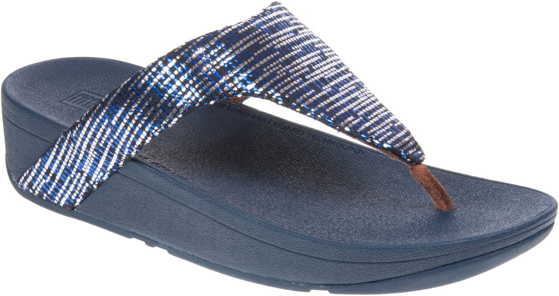 FitFlop Lottie Chain Print Midnight Navy T61 399 Toe Post