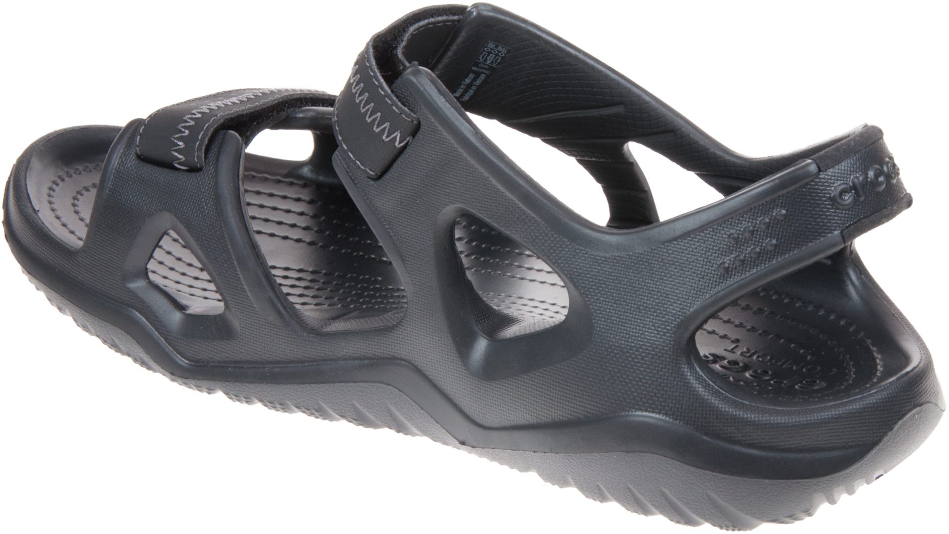 Crocs Mens Swiftwater River Sandal Black 203965-060 - Full Sandals ...