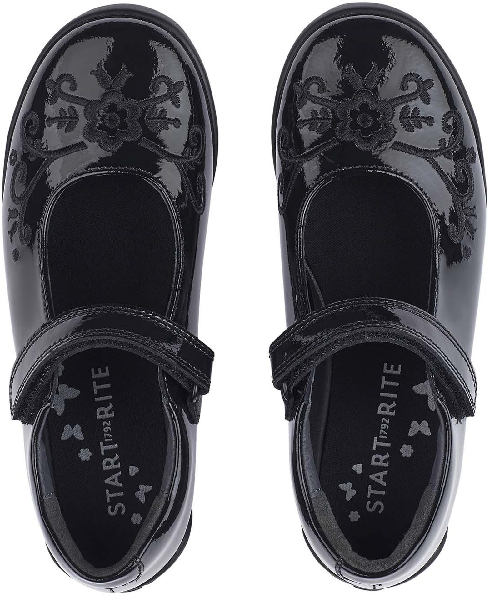 Start-Rite Hopscotch Black Patent 2788_3 - Girls School Shoes ...