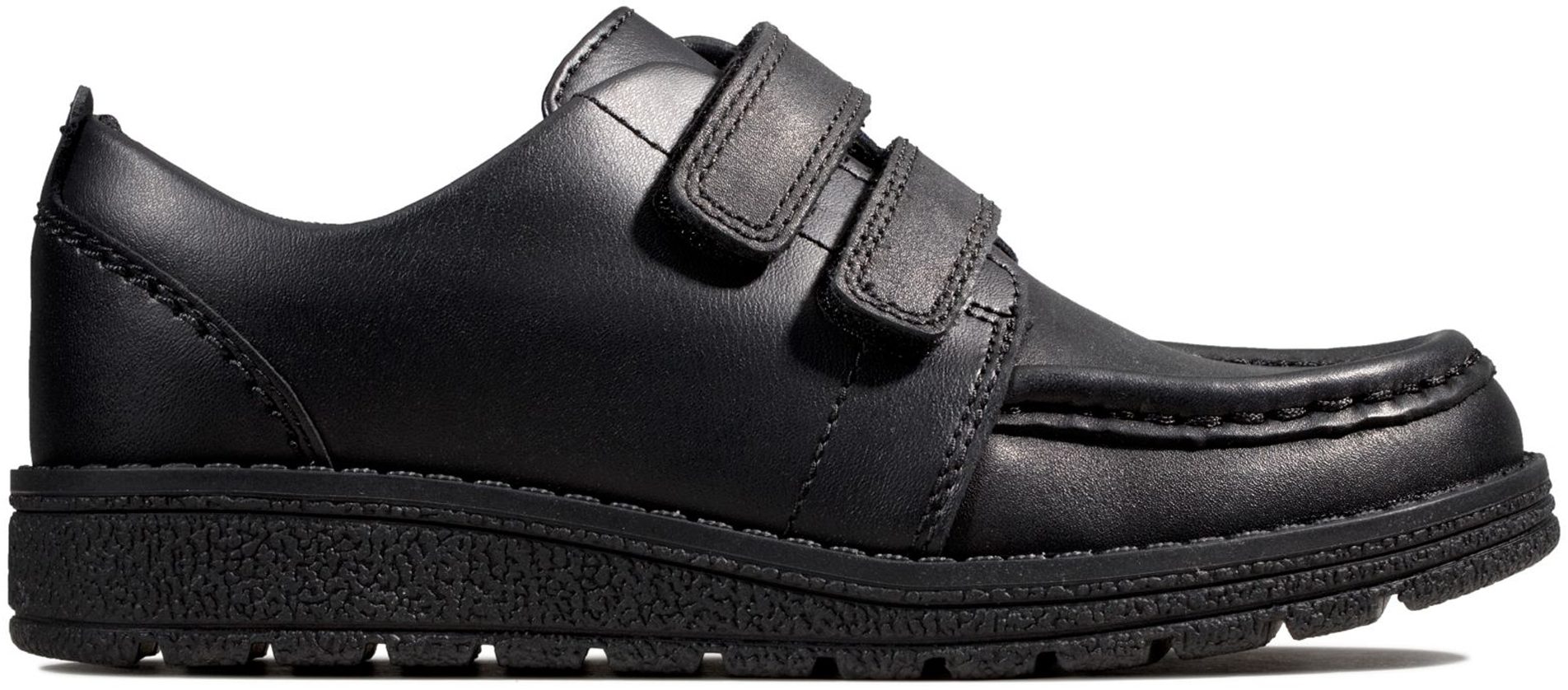 Clarks Mendip Bright Kid Black Leather 26142892 - Boys School Shoes ...