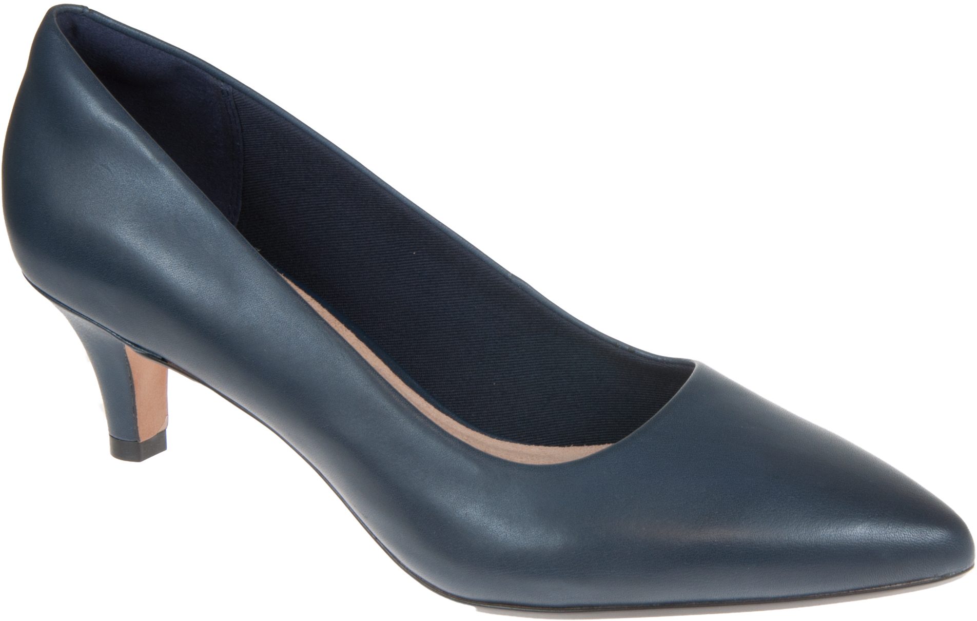 Clarks Linvale Jerica Navy Leather 26137211 - Everyday Shoes ...