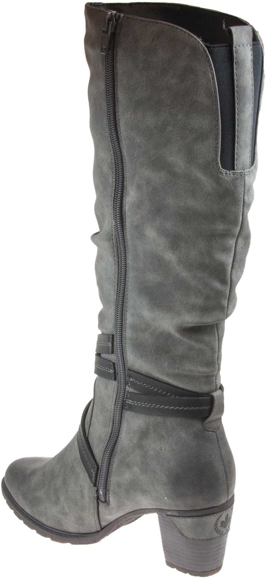 Rieker 96054 Smoke Grey 96054-45 - Knee High Boots - Humphries Shoes