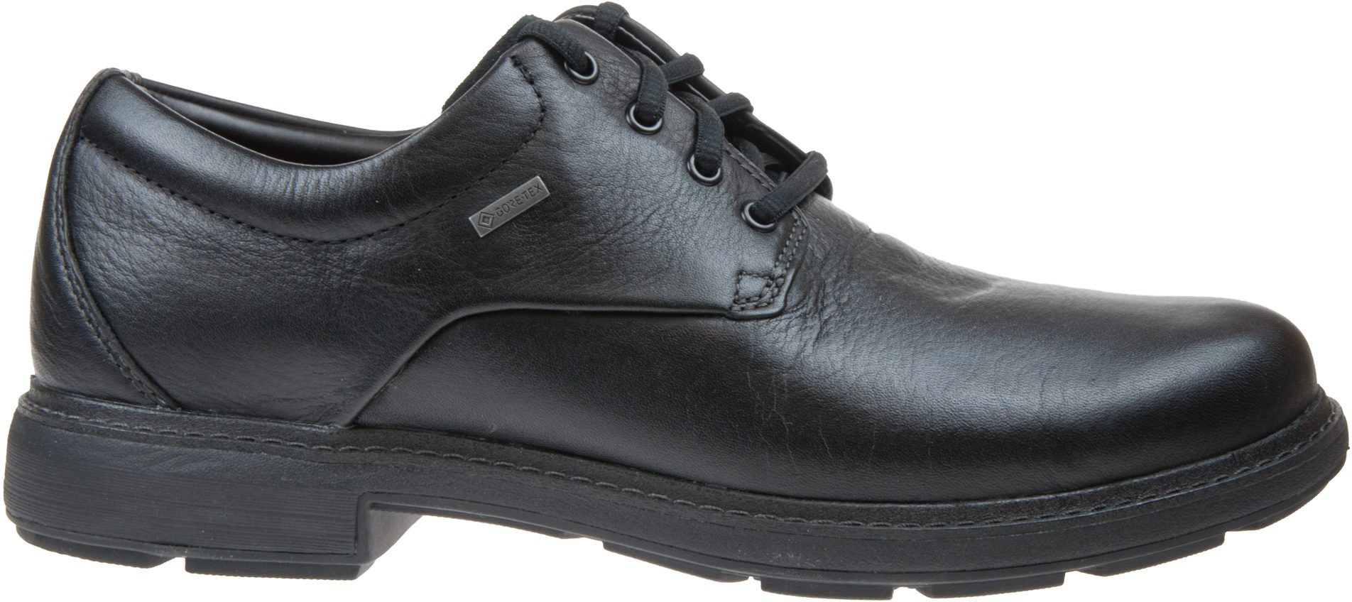 Clarks Un Tread Lo Gore-Tex Black Leather 26145451 - Casual Shoes ...