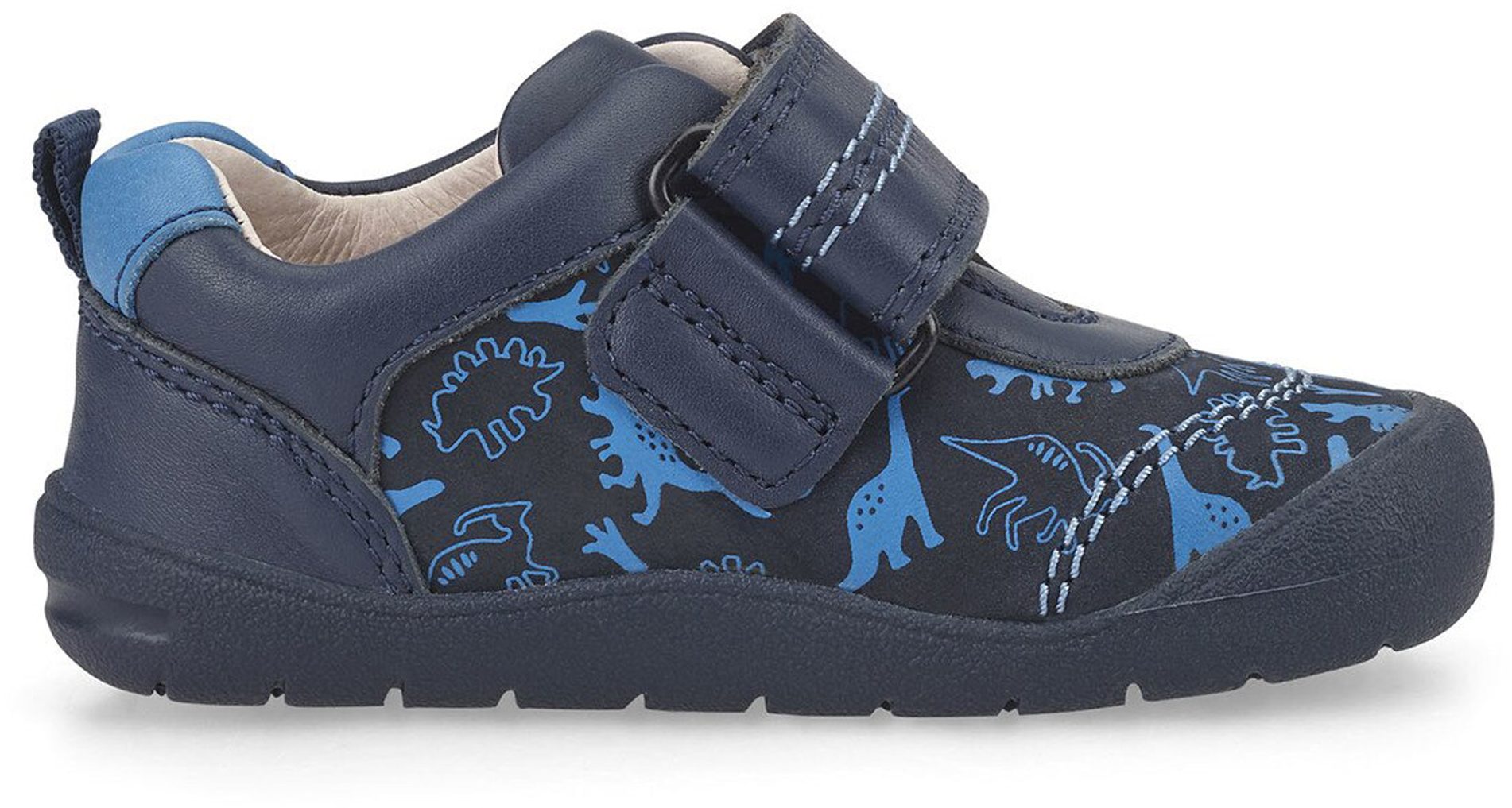 Start-Rite Footprint Navy Dino Print 0769_9 - Boys Shoes - Humphries Shoes