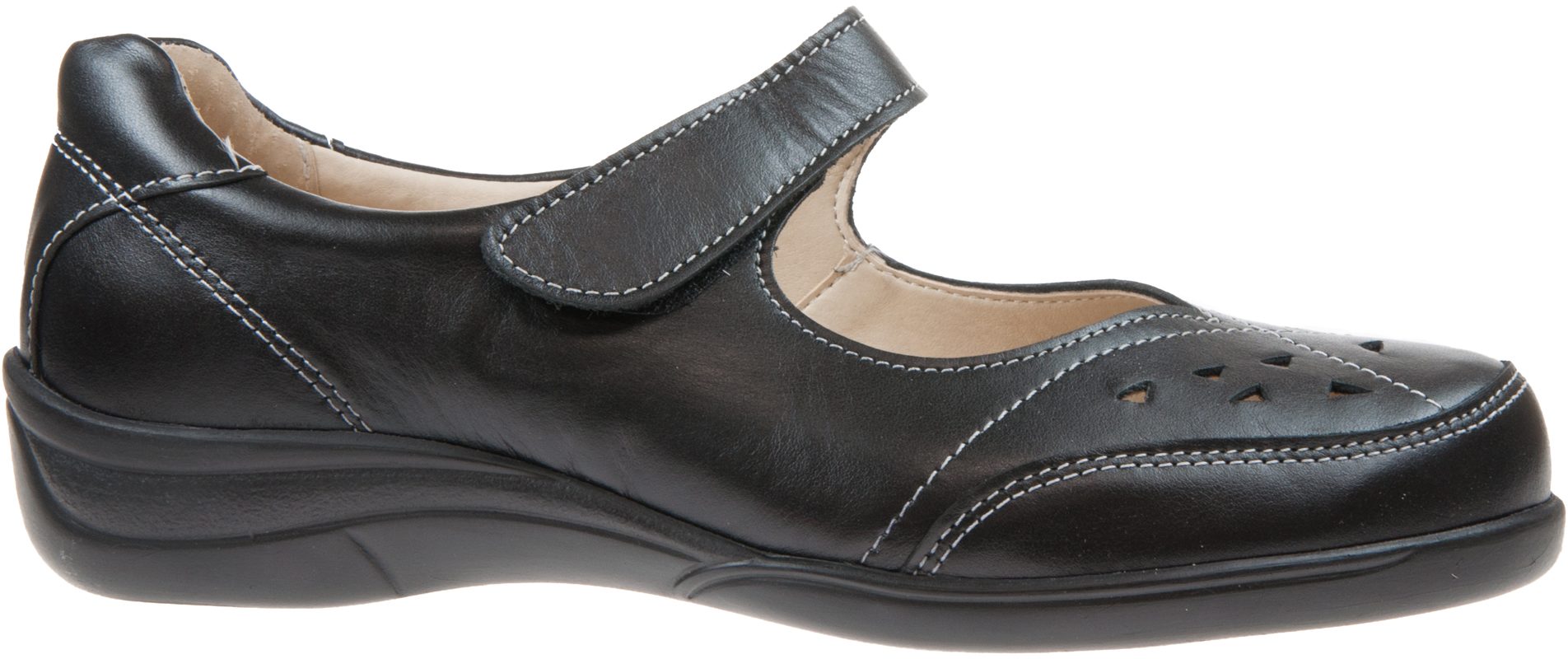 DB Easy B Shoes Miranda Black 68170 - Everyday Shoes - Humphries Shoes