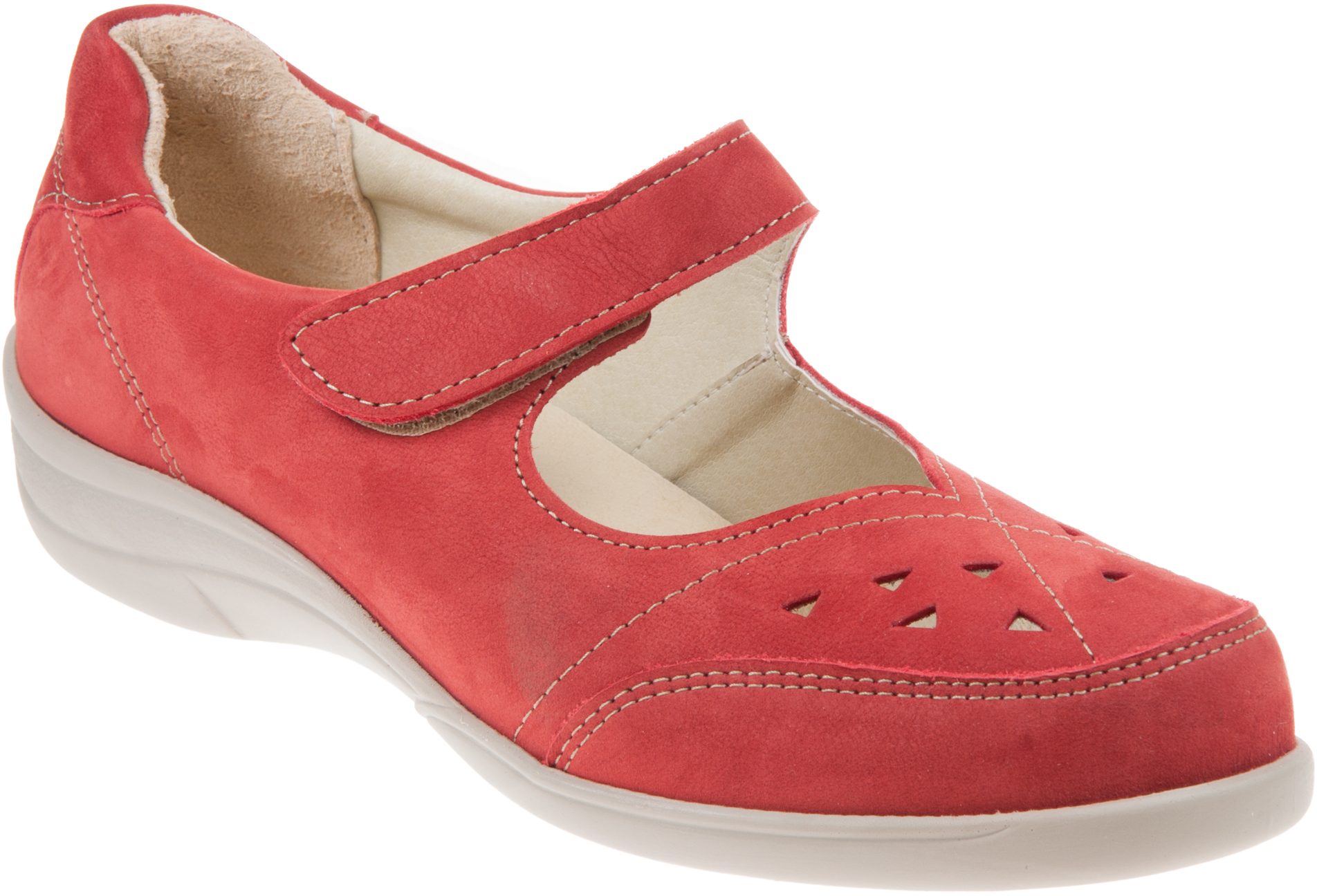 DB Easy B Shoes Miranda Red 68170 - Everyday Shoes - Humphries Shoes