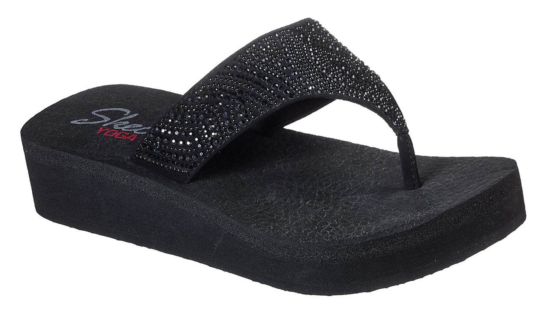 Skechers Vinyasa - Stone Candy Black 31614 BBK - Toe Post Sandals ...